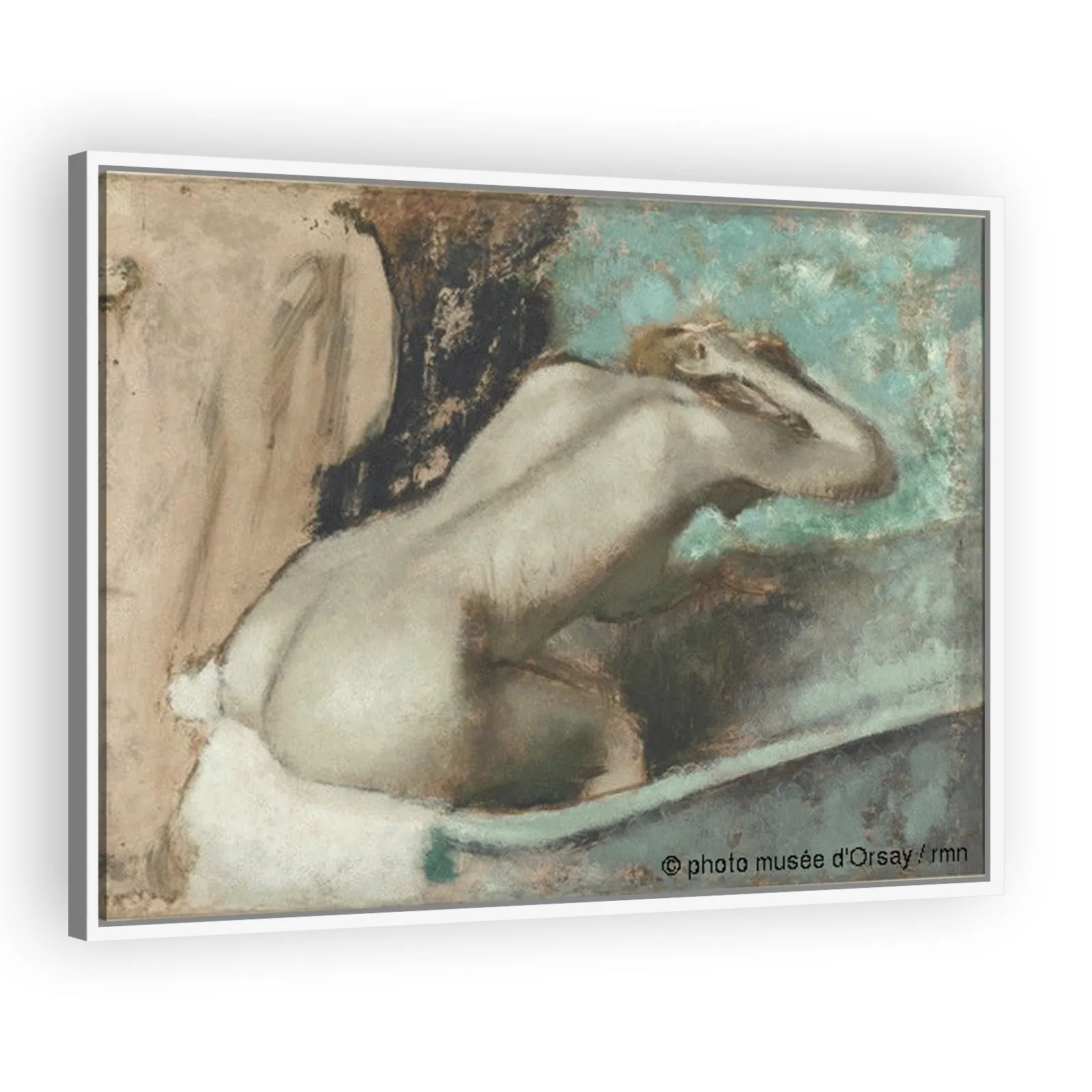 Woman Sitting on Edge of a Bath Sponging Her Neck by Edgar Degas - view 5 thumbnail