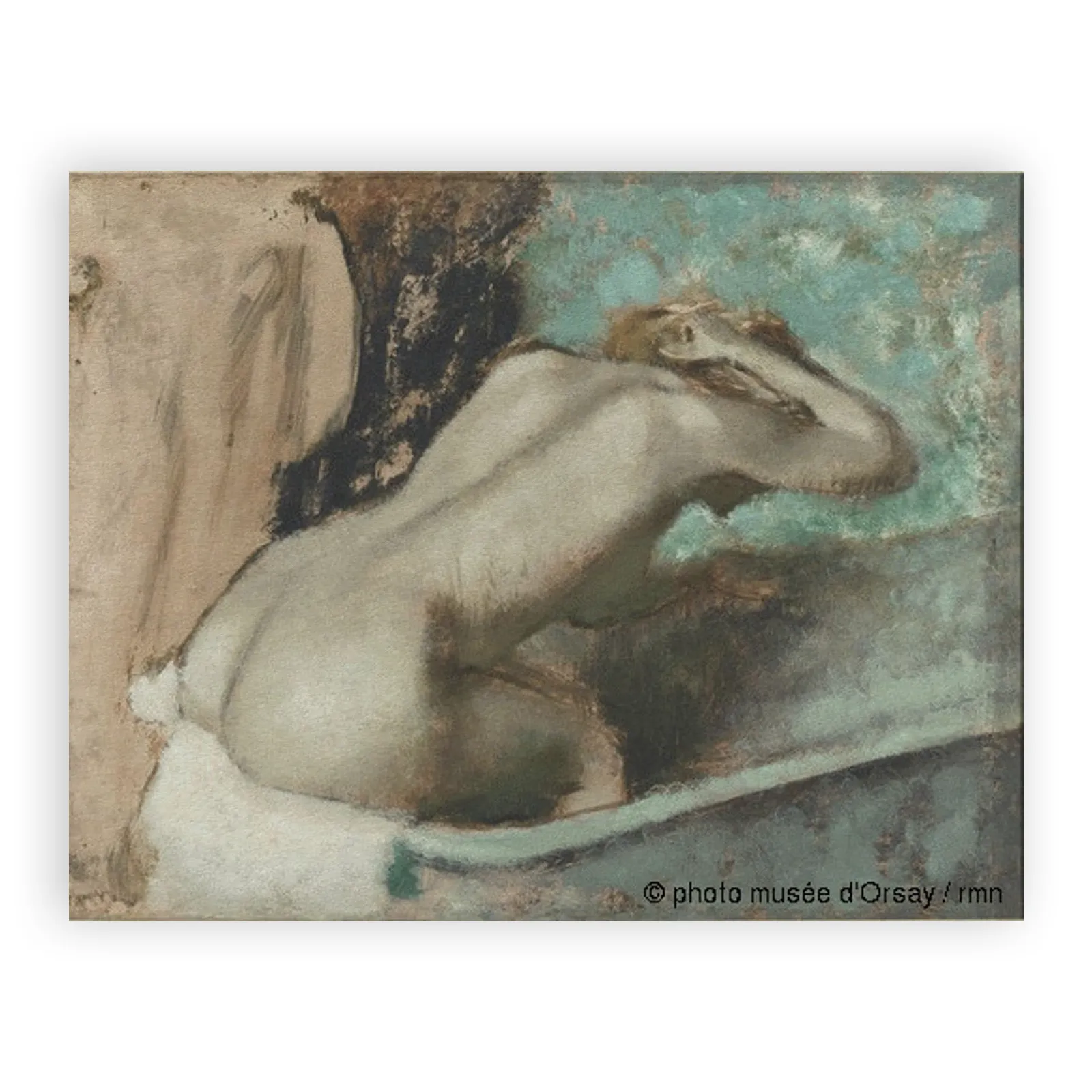 Woman Sitting on Edge of a Bath Sponging Her Neck by Edgar Degas - view 6 thumbnail