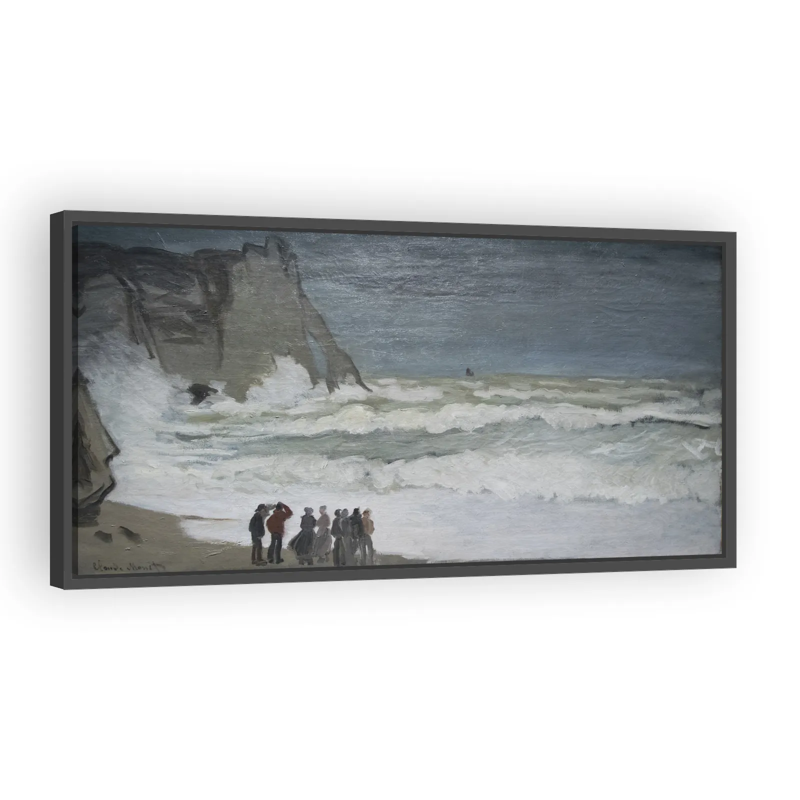 Heavy Sea in Étretat by Claude Monet