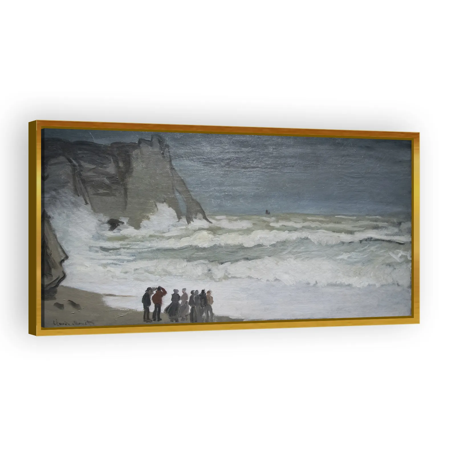 Heavy Sea in Étretat by Claude Monet - view 3 thumbnail