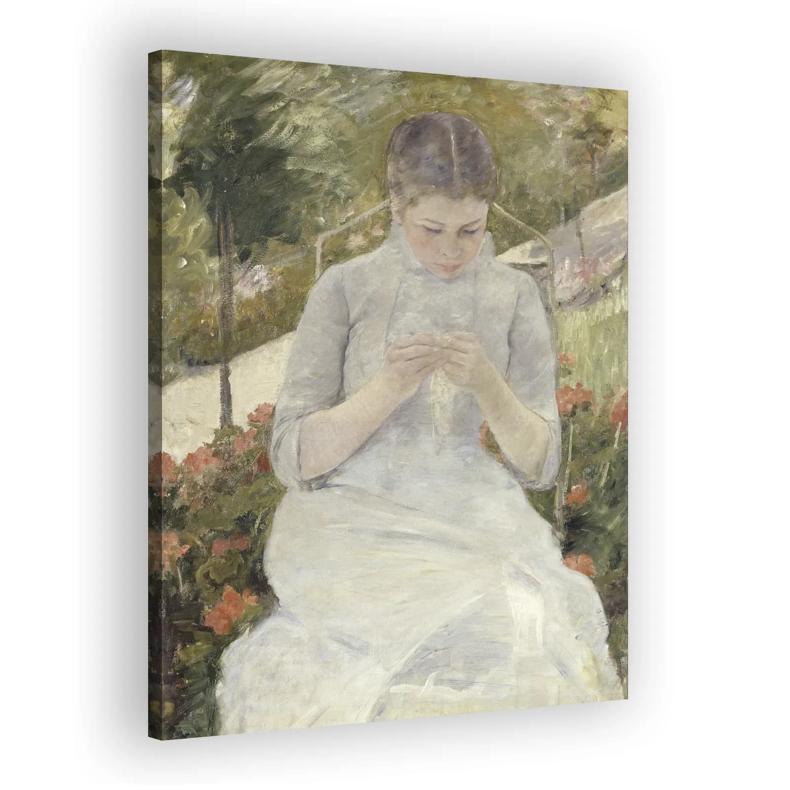 Girl in the Garden by Mary Cassatt - view 2 thumbnail