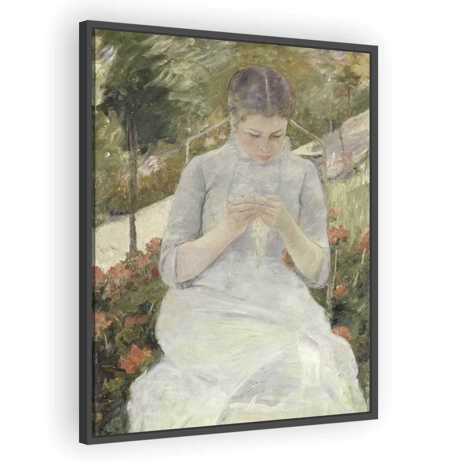 Girl in the Garden by Mary Cassatt