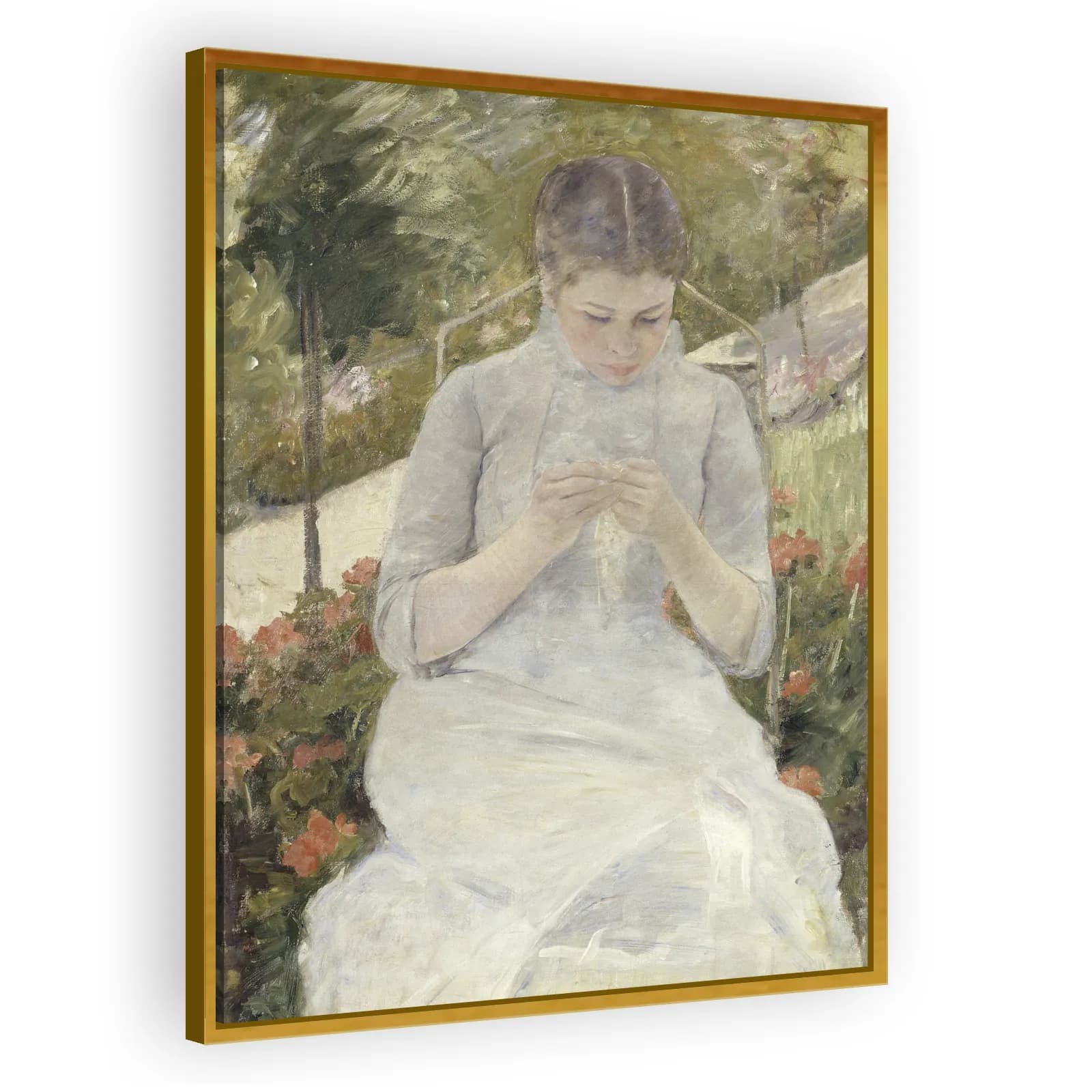 Girl in the Garden by Mary Cassatt - view 3 thumbnail