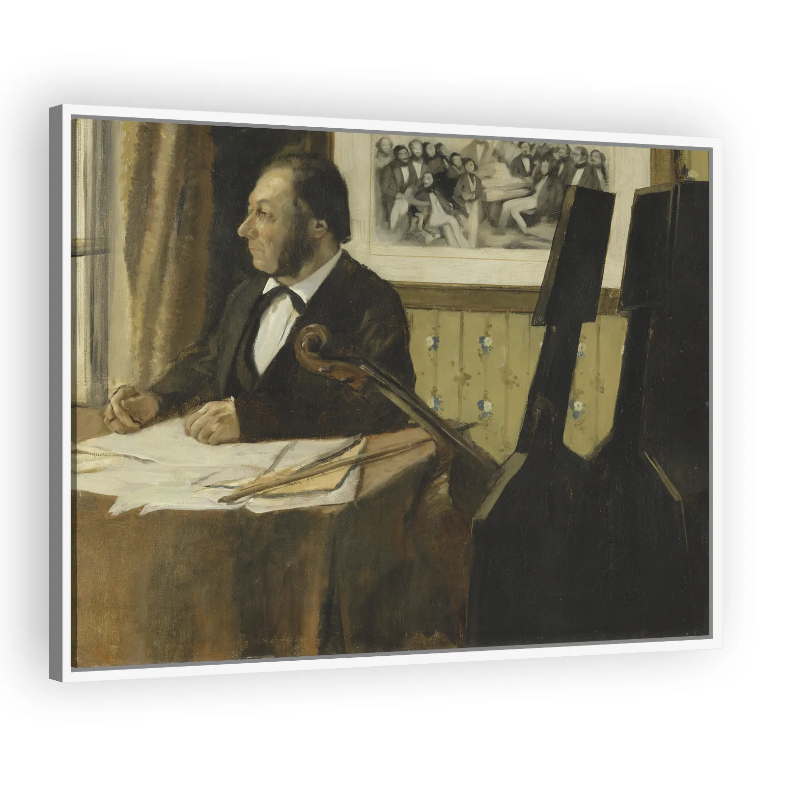 Le Violoncelliste Pilet by Edgar Degas - view 5 thumbnail