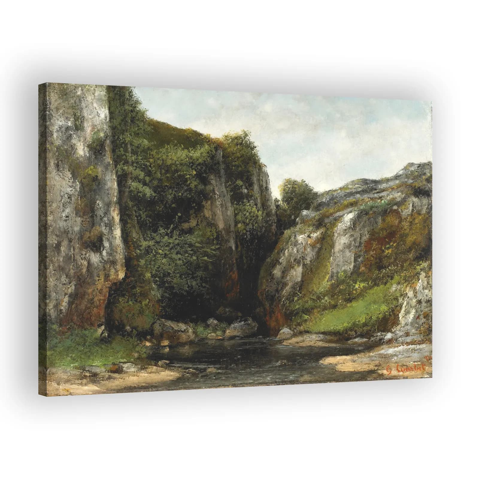 Source of a Mountain Stream by Gustave Courbet - view 2 thumbnail