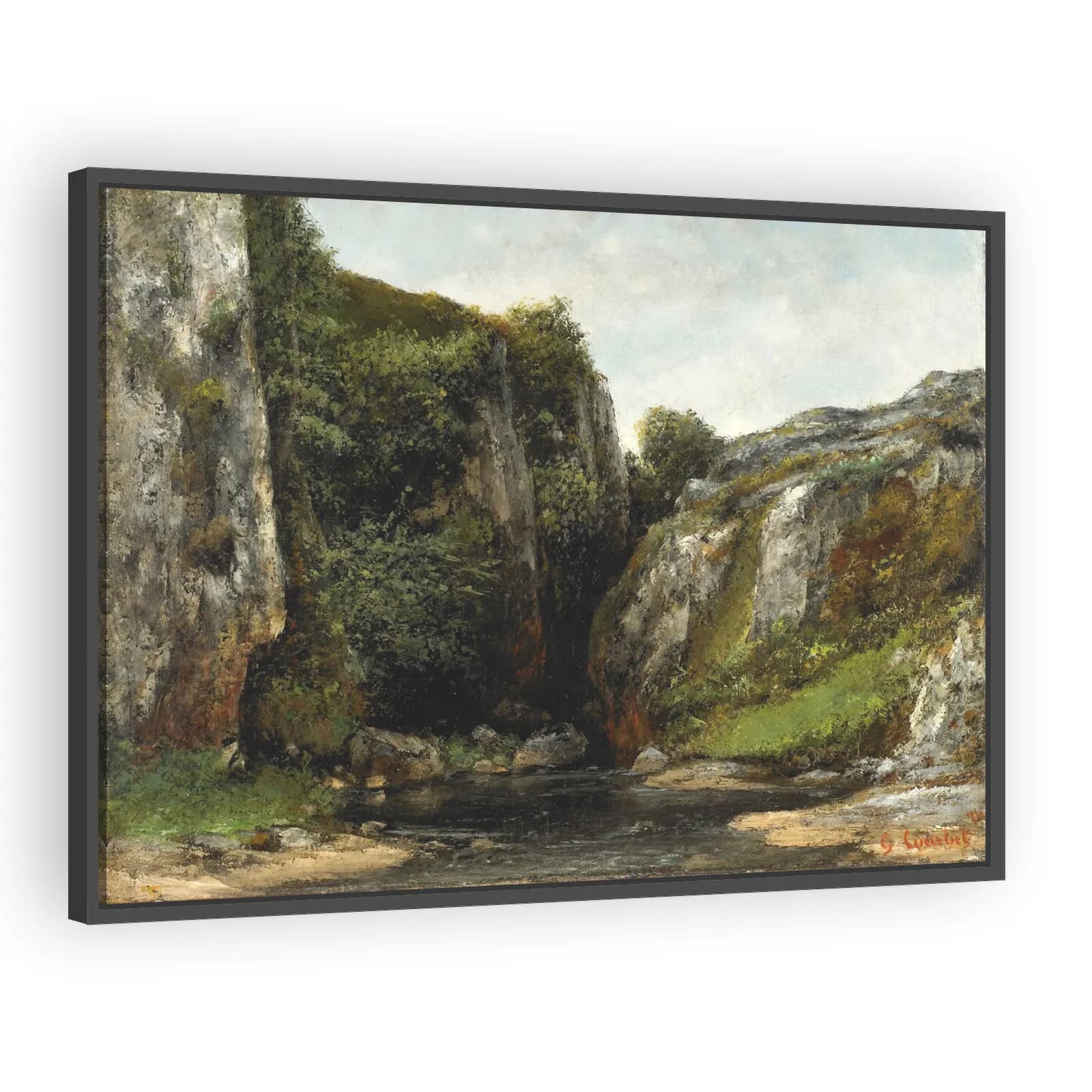 Source of a Mountain Stream by Gustave Courbet