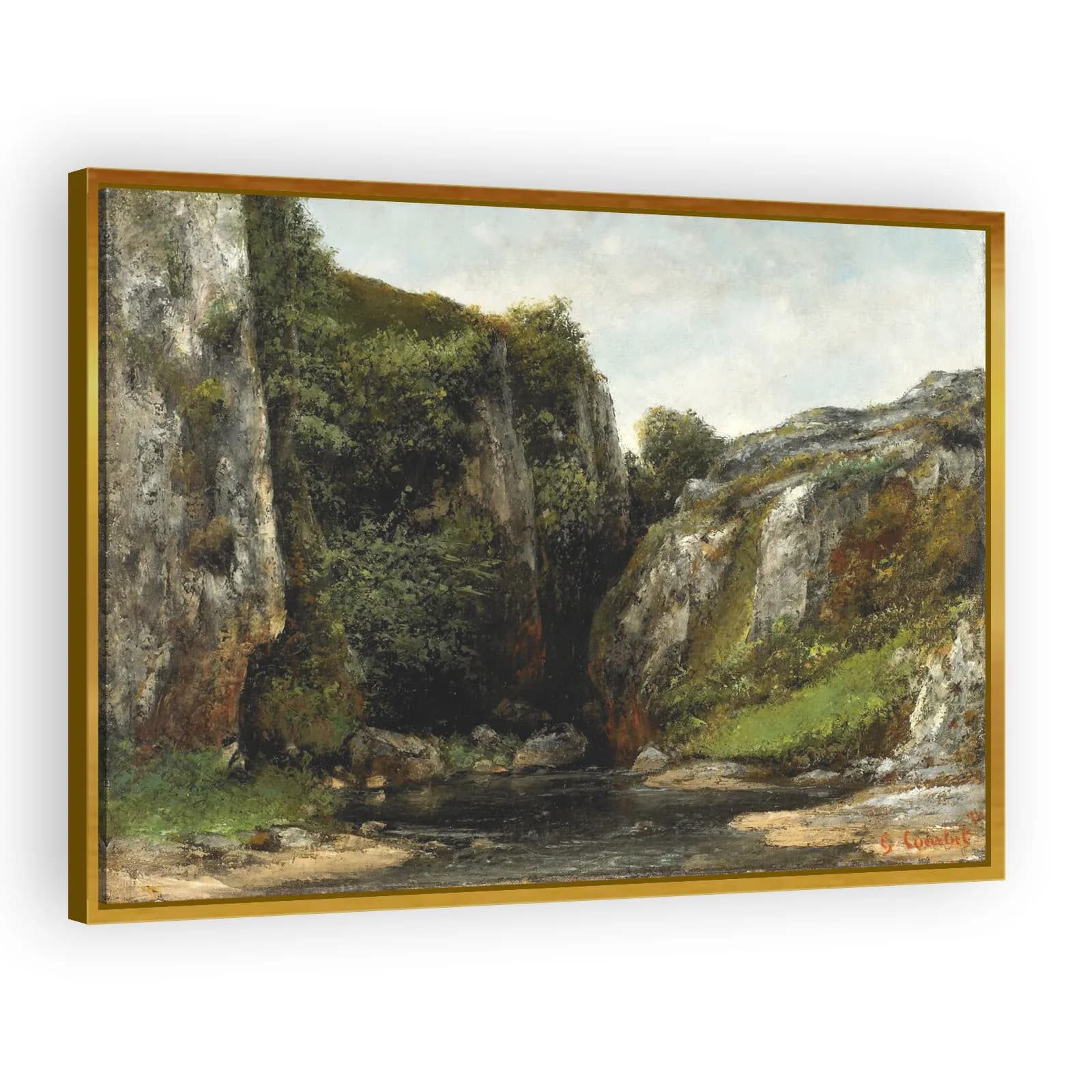 Source of a Mountain Stream by Gustave Courbet - view 3 thumbnail