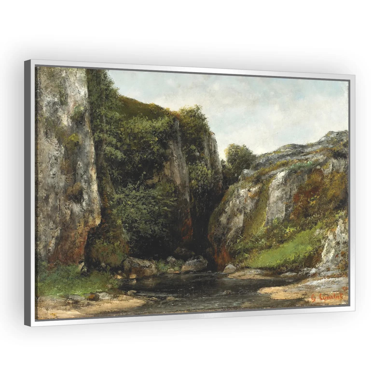 Source of a Mountain Stream by Gustave Courbet - view 4 thumbnail