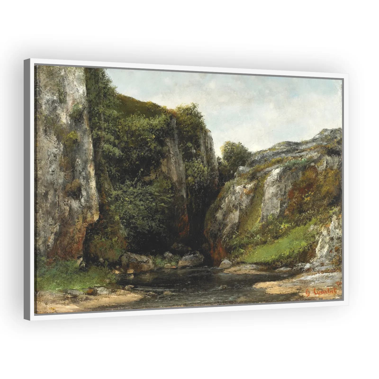 Source of a Mountain Stream by Gustave Courbet - view 5 thumbnail