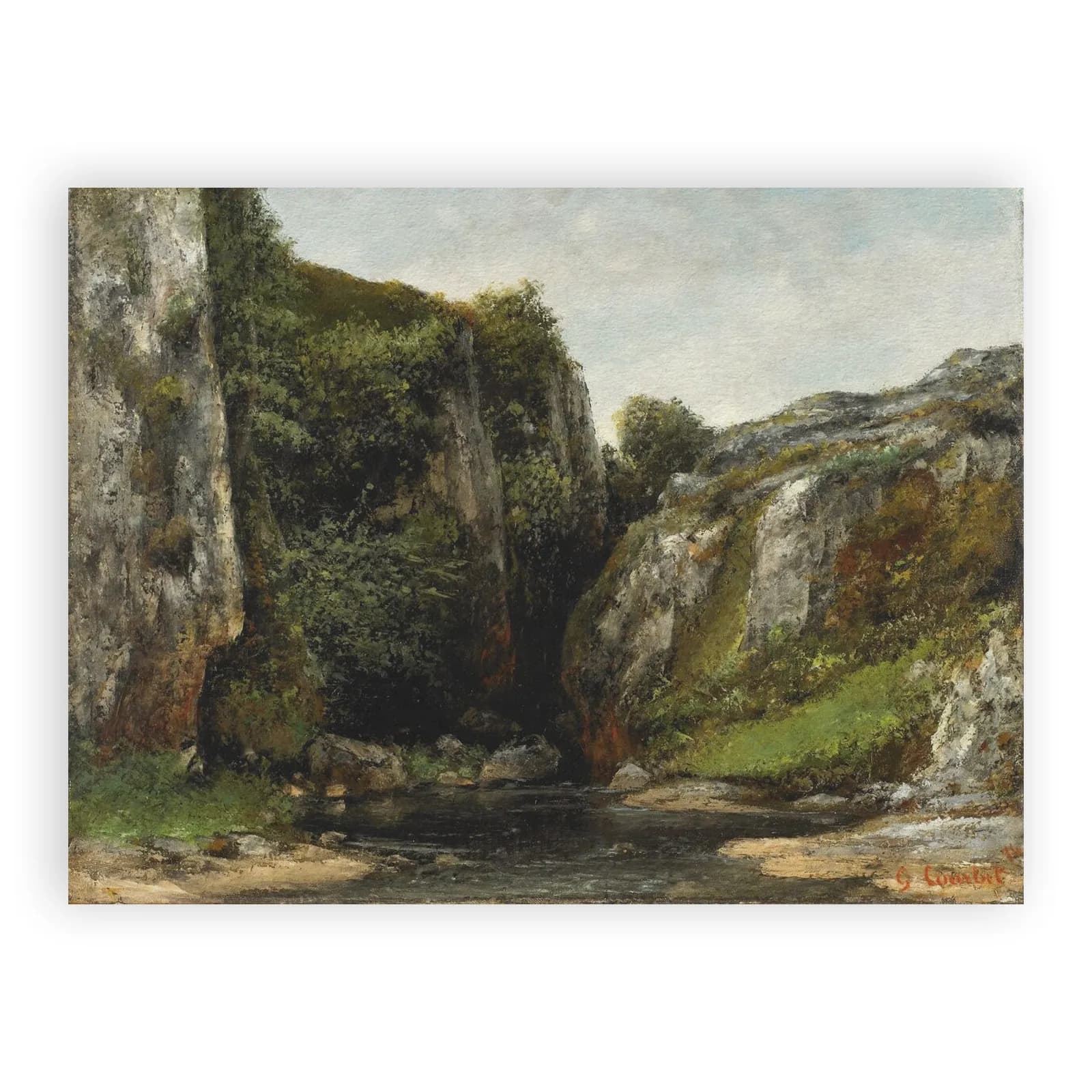 Source of a Mountain Stream by Gustave Courbet - view 6 thumbnail