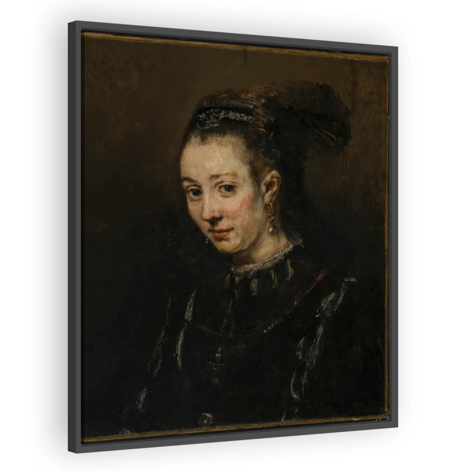 Portrait of a Young Woman by Rembrandt Van Rijn