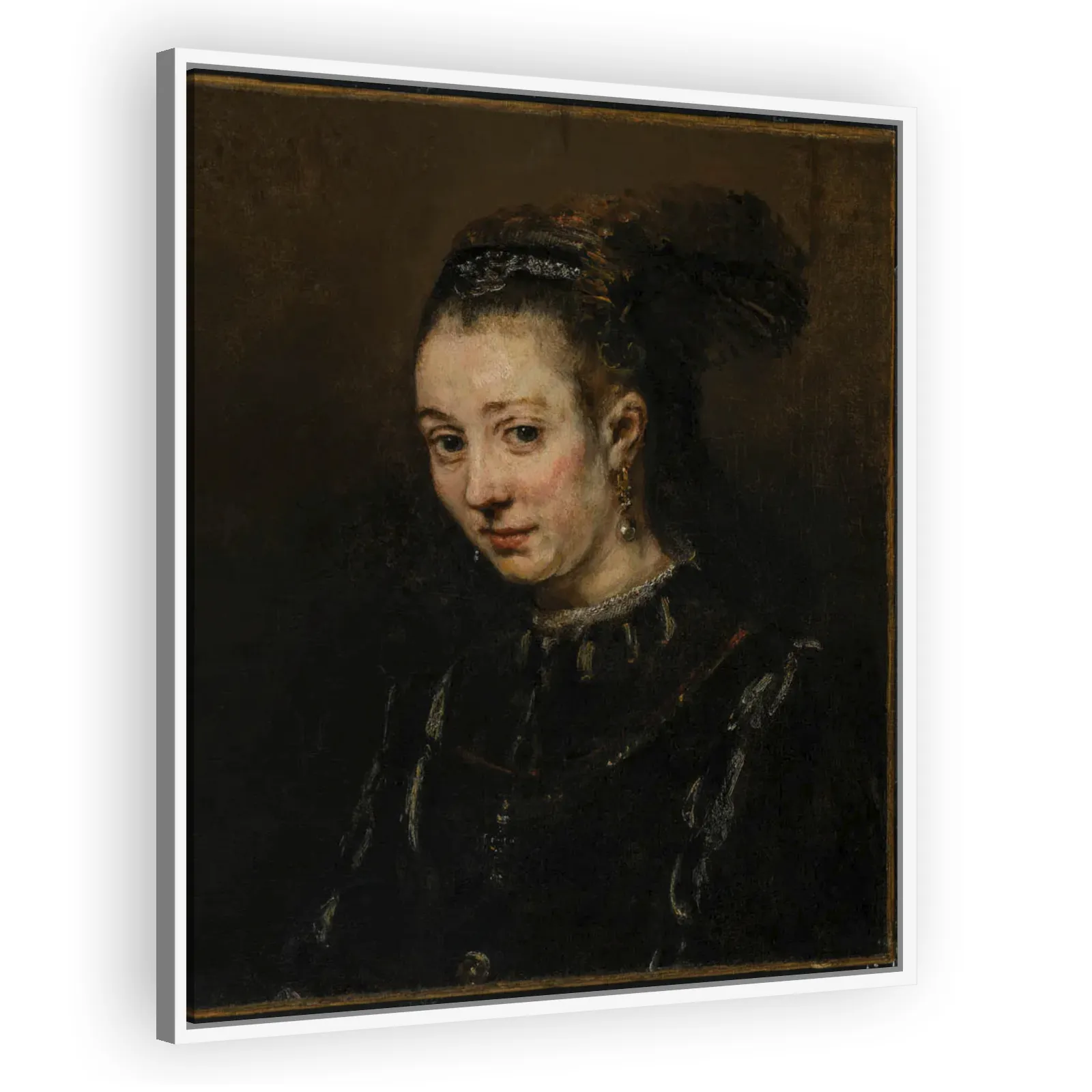 Portrait of a Young Woman by Rembrandt Van Rijn - view 5 thumbnail