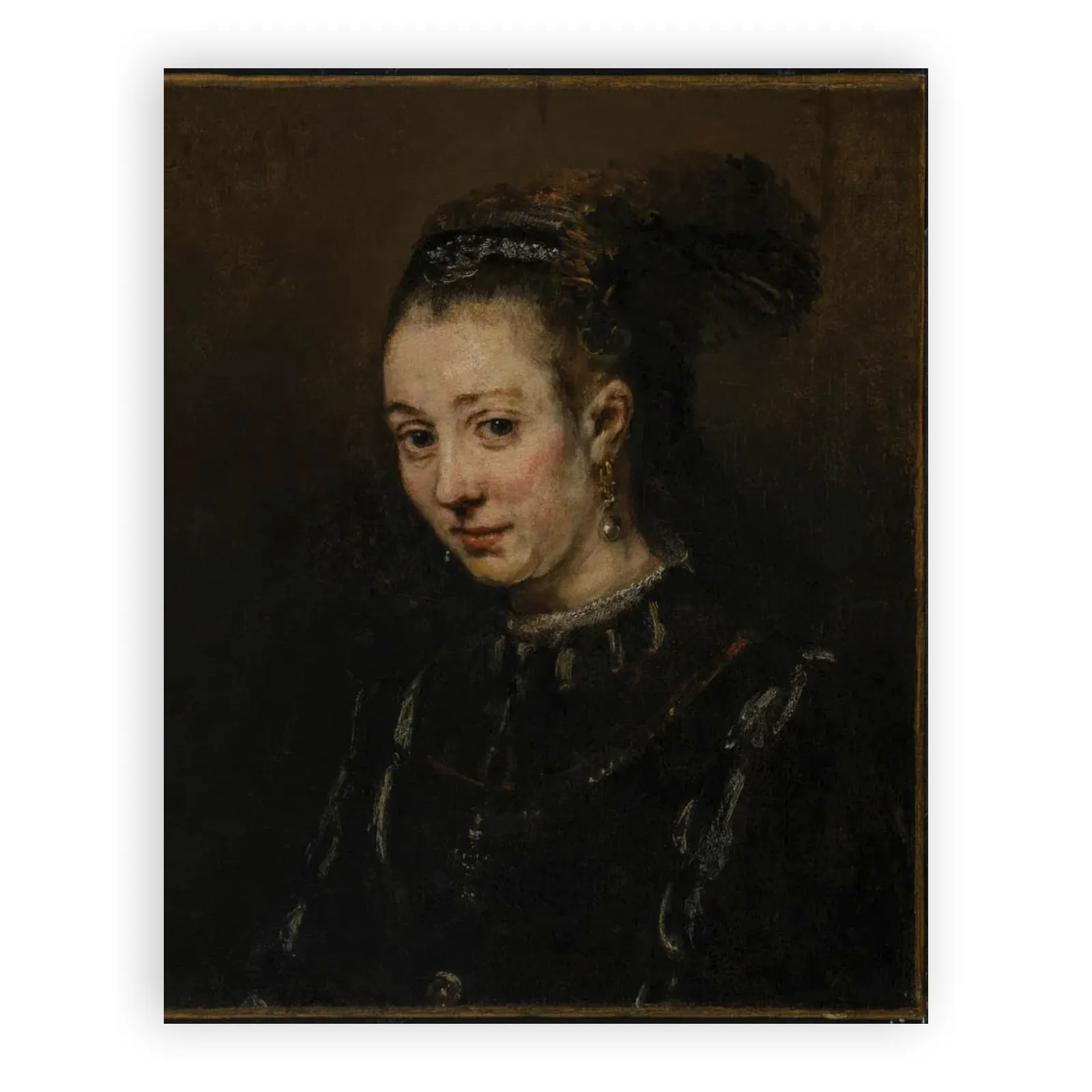 Portrait of a Young Woman by Rembrandt Van Rijn - view 6 thumbnail