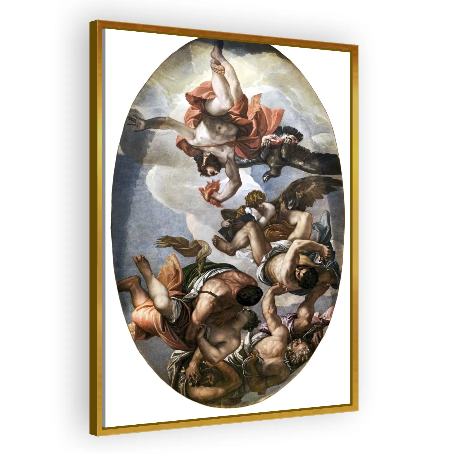 Jupiter Hurling Thunderbolts at the Vices by Paolo Veronese - view 3 thumbnail