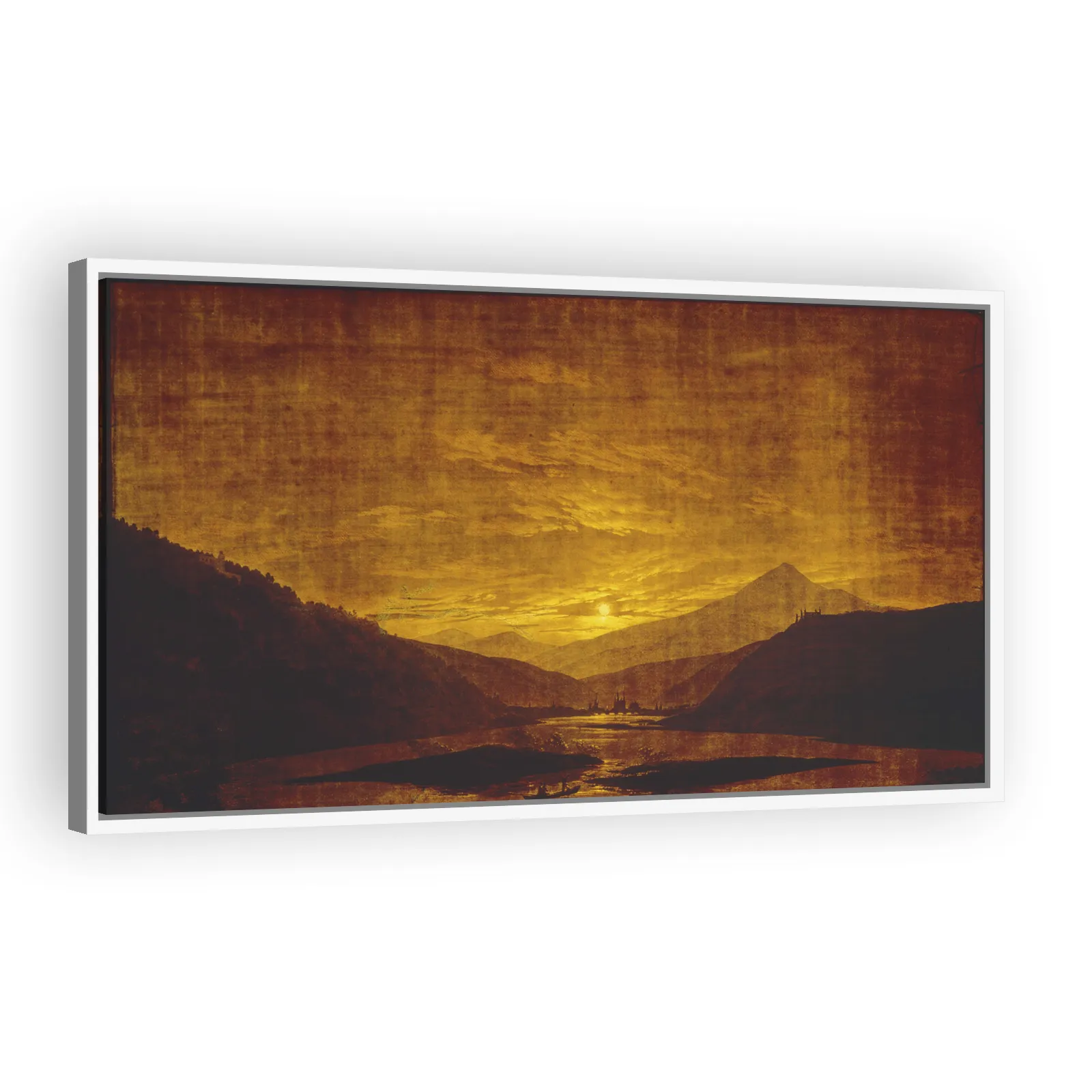 Mountainous River Landscape (Night) by Caspar David Friedrich - view 5 thumbnail