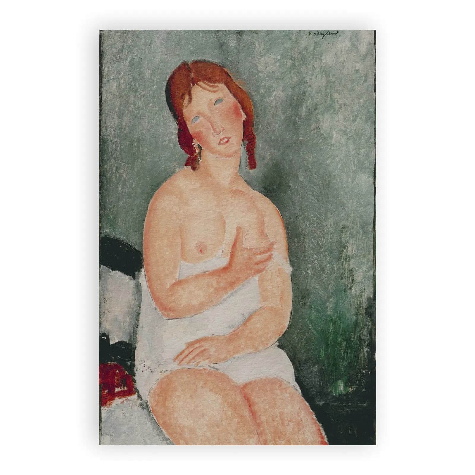 Young Woman in a Shirt by Amedeo Modigliani - view 6 thumbnail
