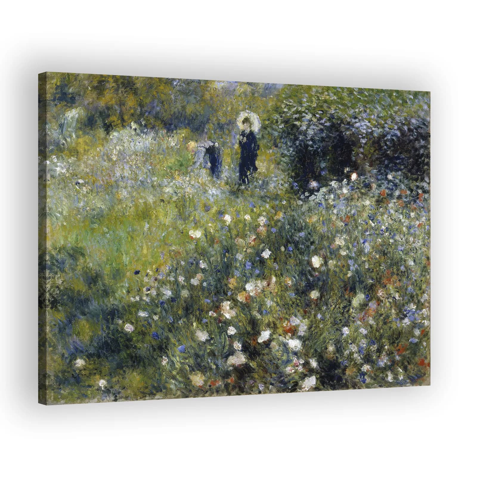 Woman with a Parasol in a Garden by Pierre Auguste Renoir - view 2 thumbnail