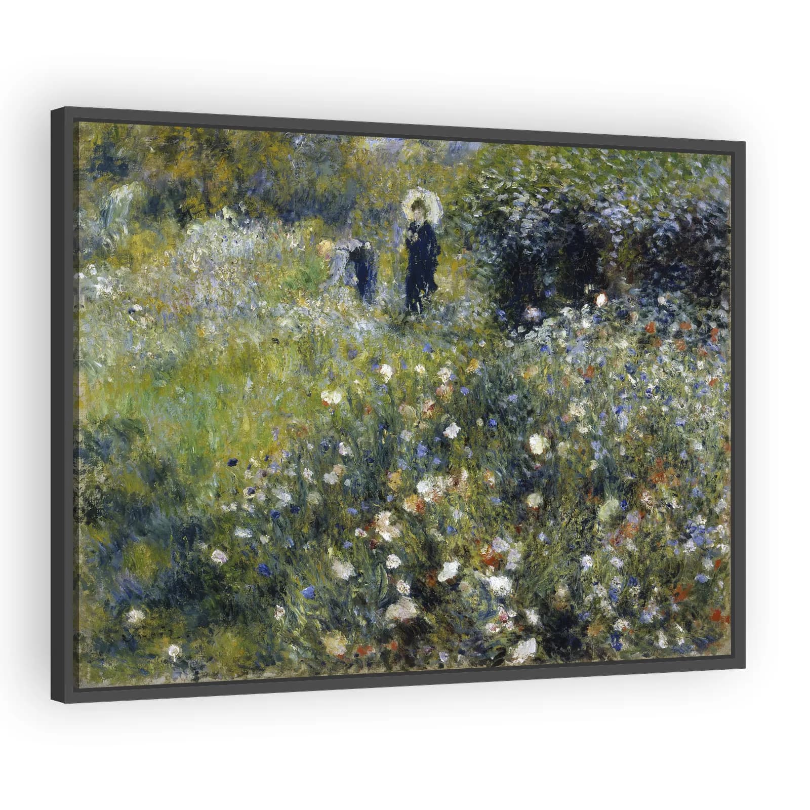 Woman with a Parasol in a Garden by Pierre Auguste Renoir