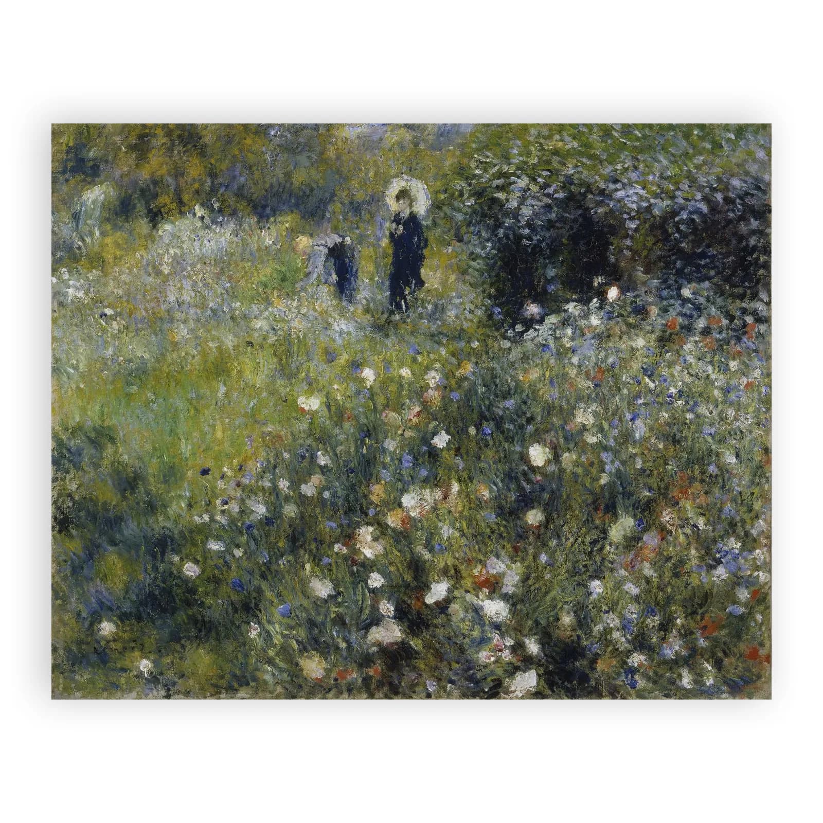 Woman with a Parasol in a Garden by Pierre Auguste Renoir - view 6 thumbnail