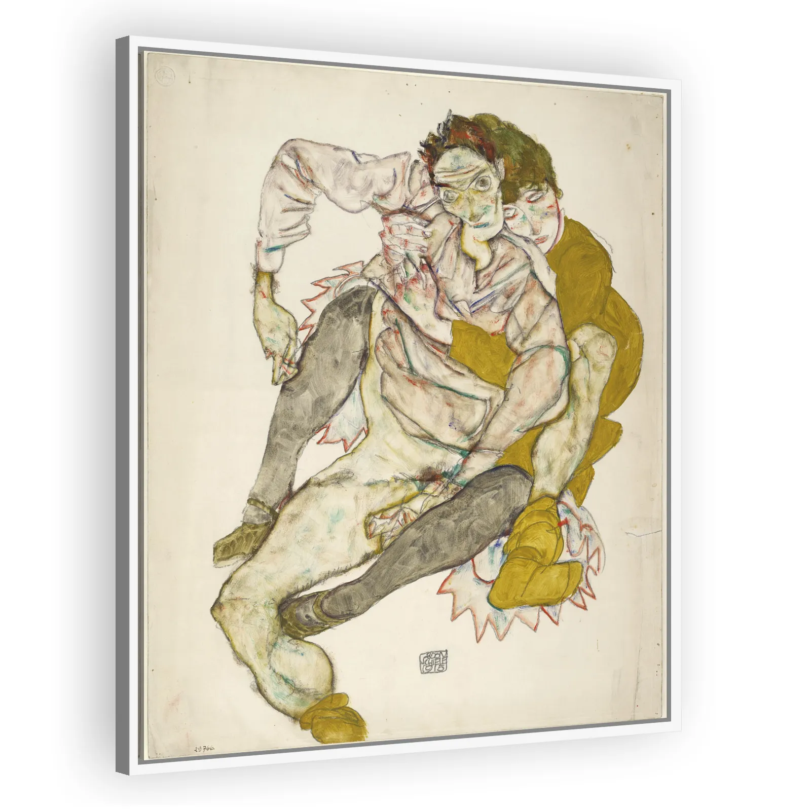 Seated Couple, 1915 by Egon Schiele - view 5 thumbnail