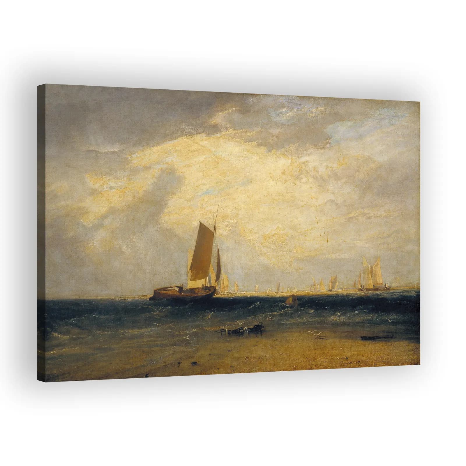 Fishing upon the Blythe-Sand, Tide Setting In by J M W Turner - view 2 thumbnail
