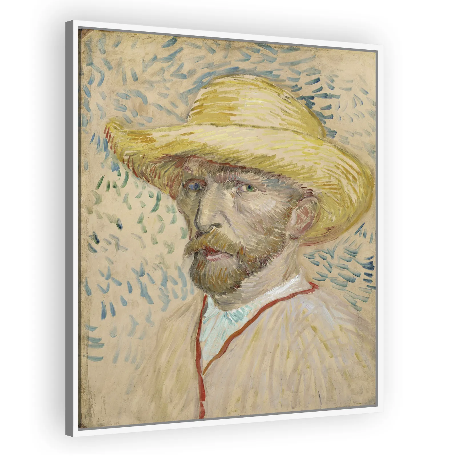 Self-portrait with Straw Hat by Vincent Van Gogh - view 5 thumbnail