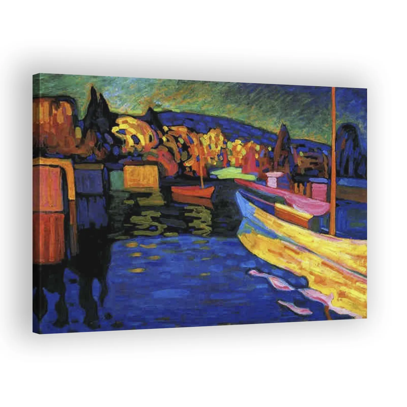 Autumn Landscape with Boats by Wassily Kandinsky - view 2 thumbnail