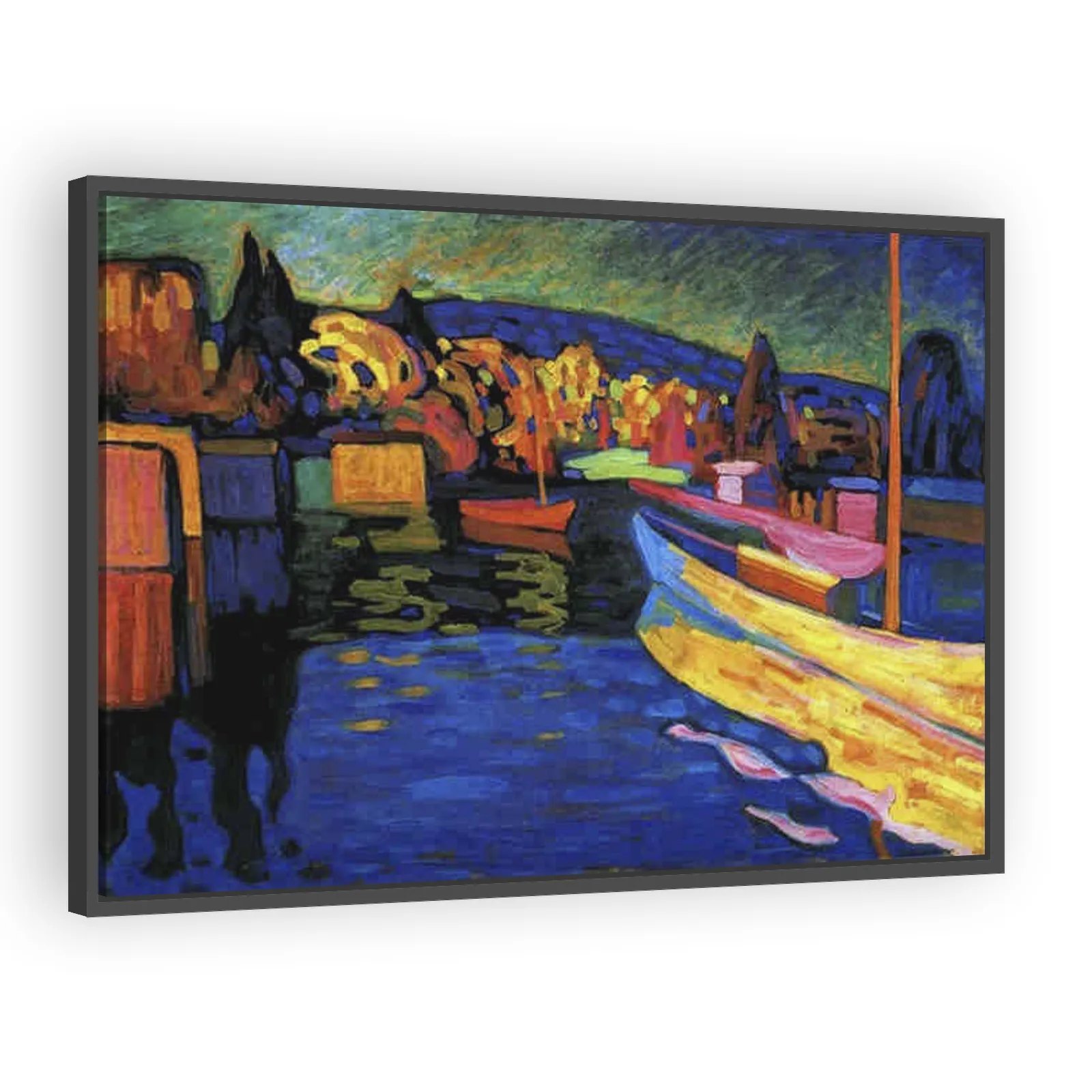 Autumn Landscape with Boats by Wassily Kandinsky