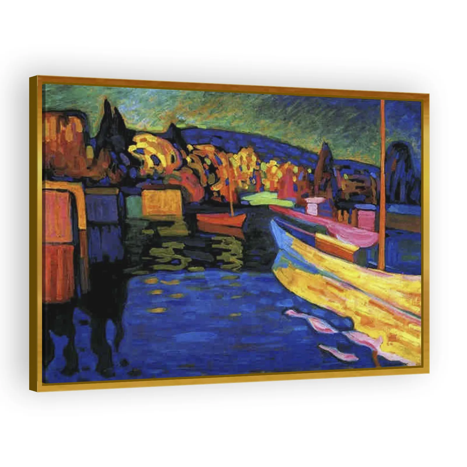 Autumn Landscape with Boats by Wassily Kandinsky - view 3 thumbnail