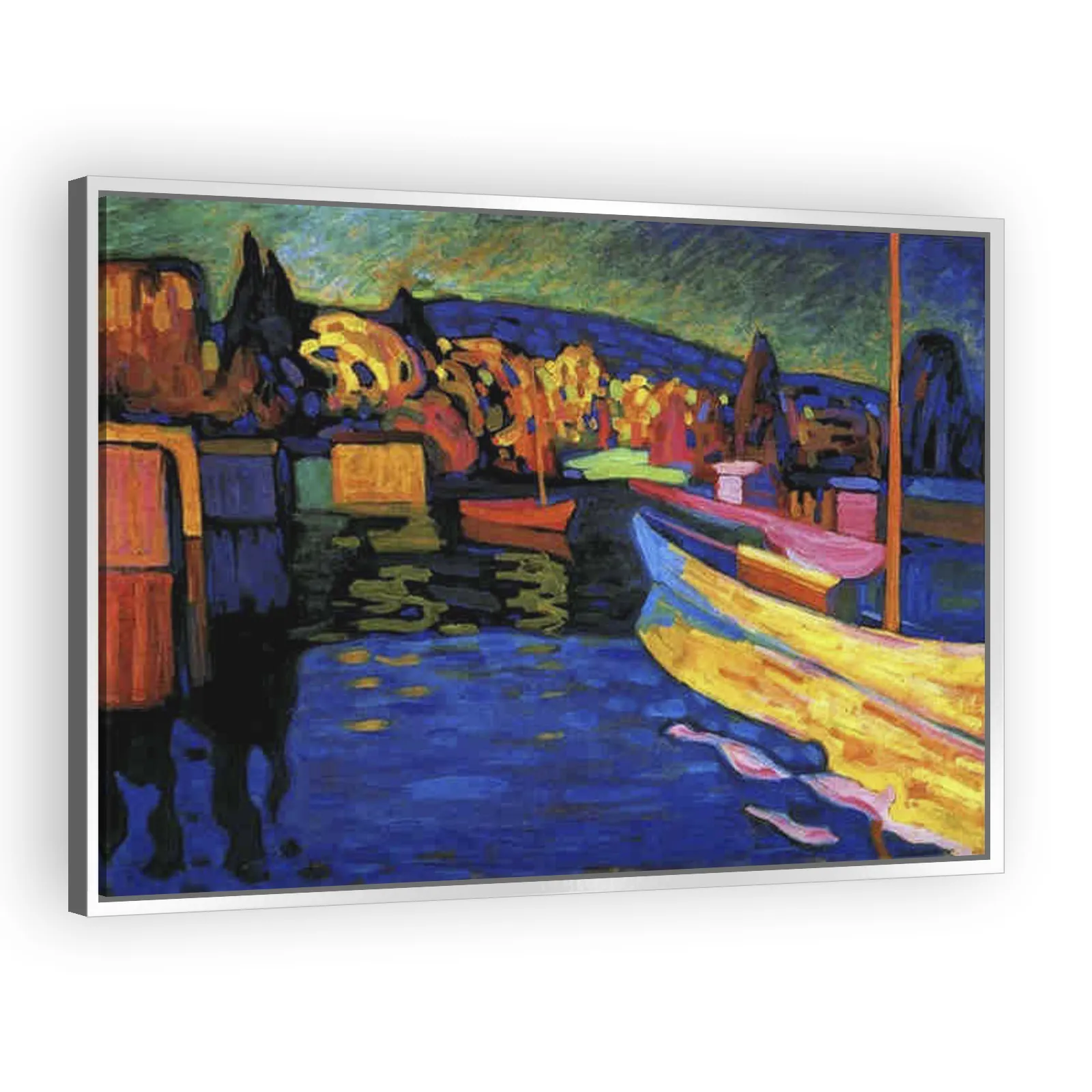 Autumn Landscape with Boats by Wassily Kandinsky - view 4 thumbnail