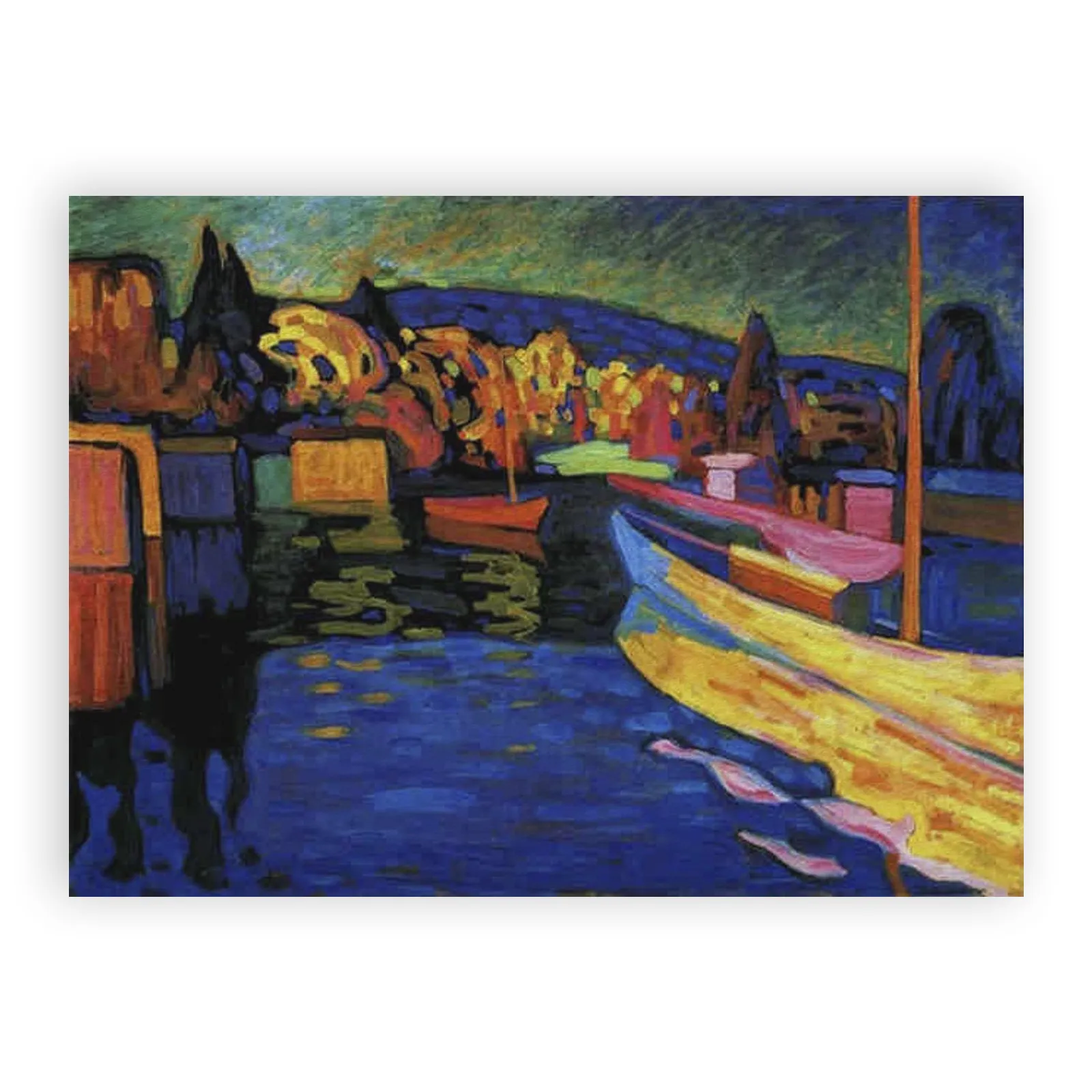 Autumn Landscape with Boats by Wassily Kandinsky - view 6 thumbnail