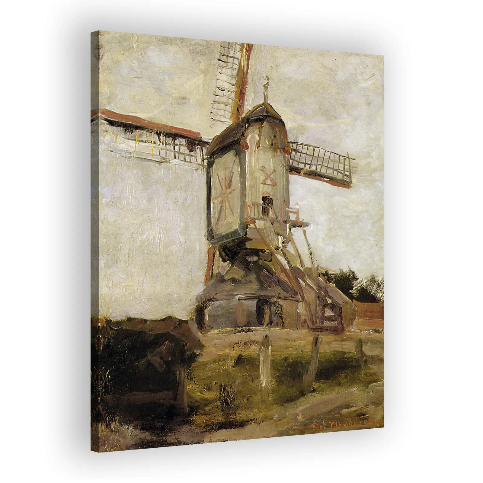 Mill at Heeswijk by Piet Mondrian - view 2 thumbnail