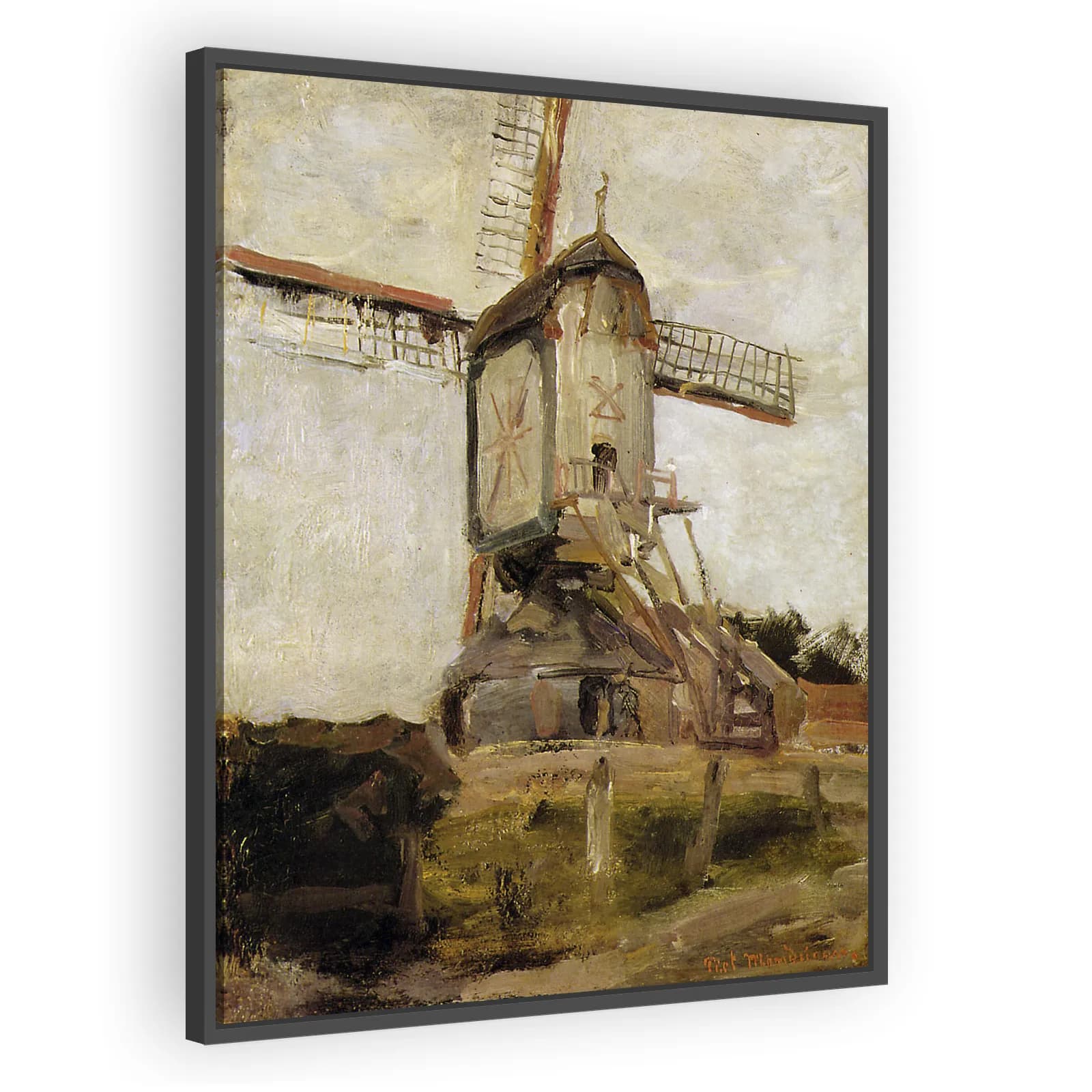 Mill at Heeswijk by Piet Mondrian