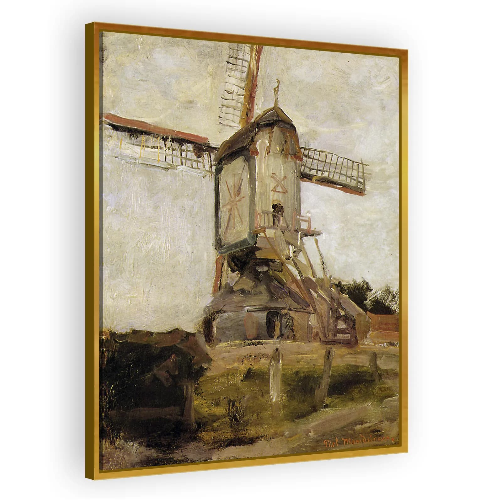 Mill at Heeswijk by Piet Mondrian - view 3 thumbnail