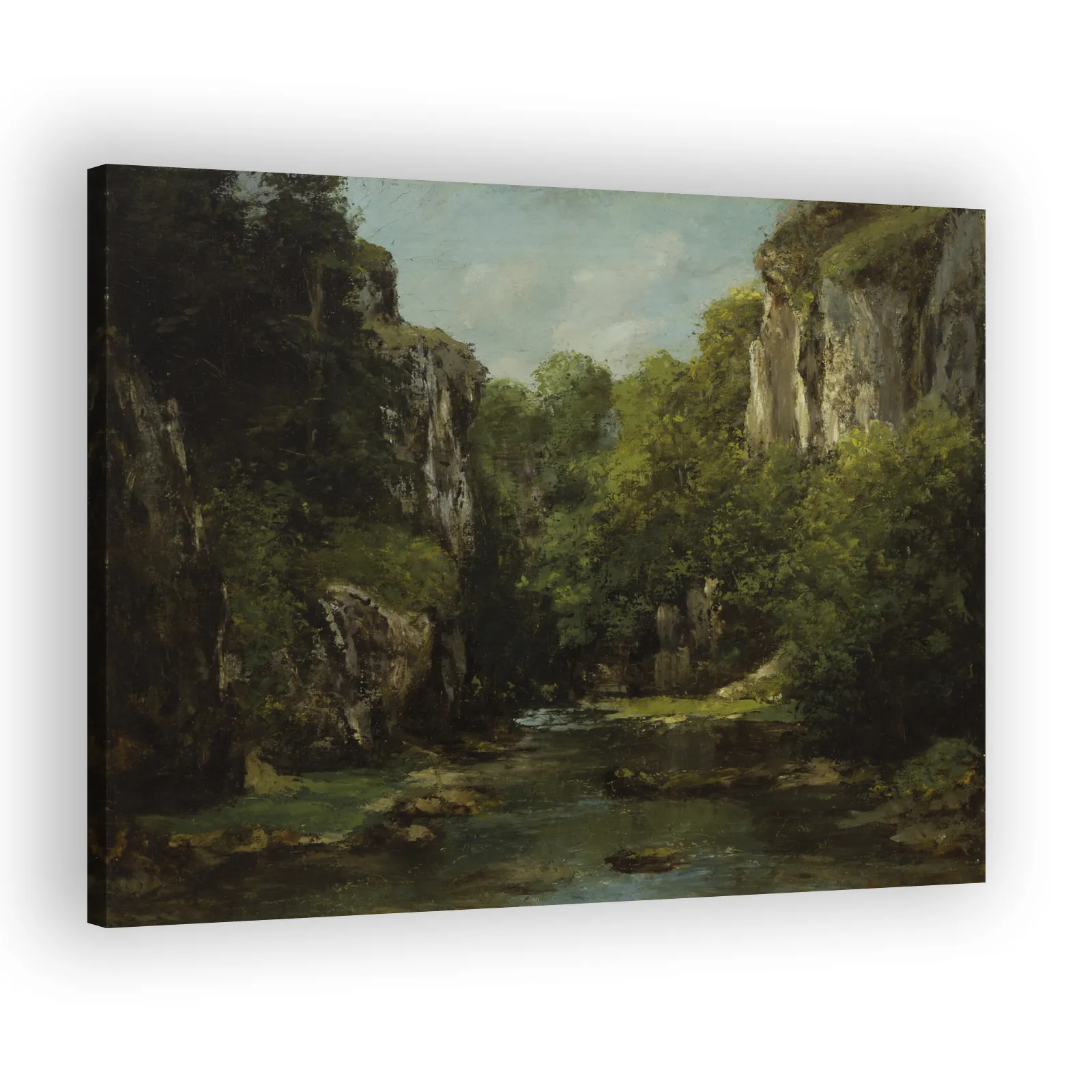 The Stream of the Black Well by Gustave Courbet - view 2 thumbnail