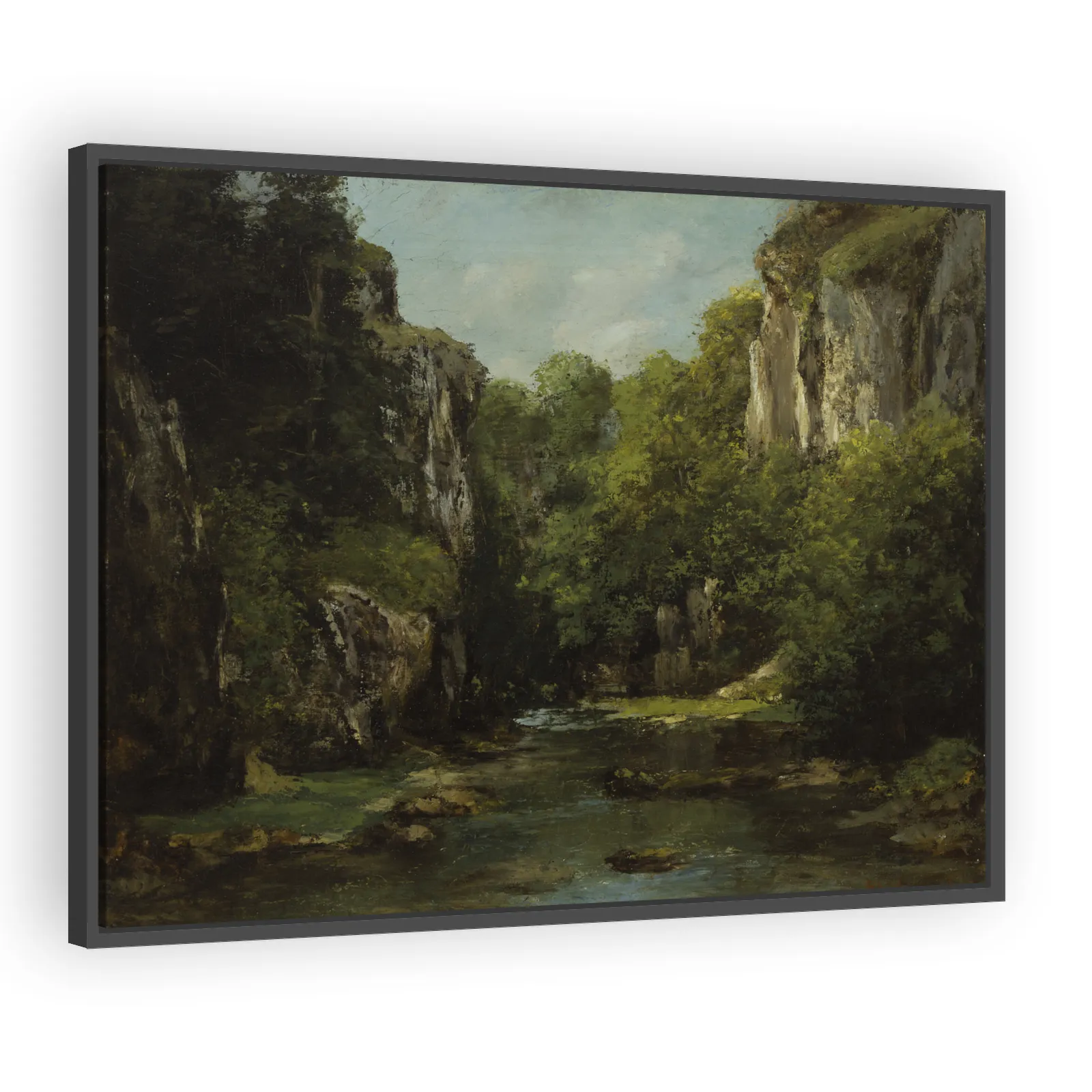 The Stream of the Black Well by Gustave Courbet