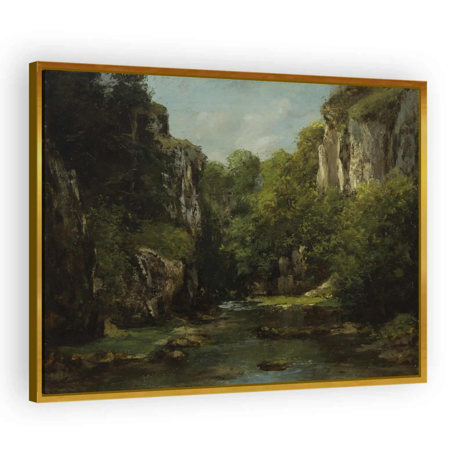 The Stream of the Black Well by Gustave Courbet - view 3 thumbnail