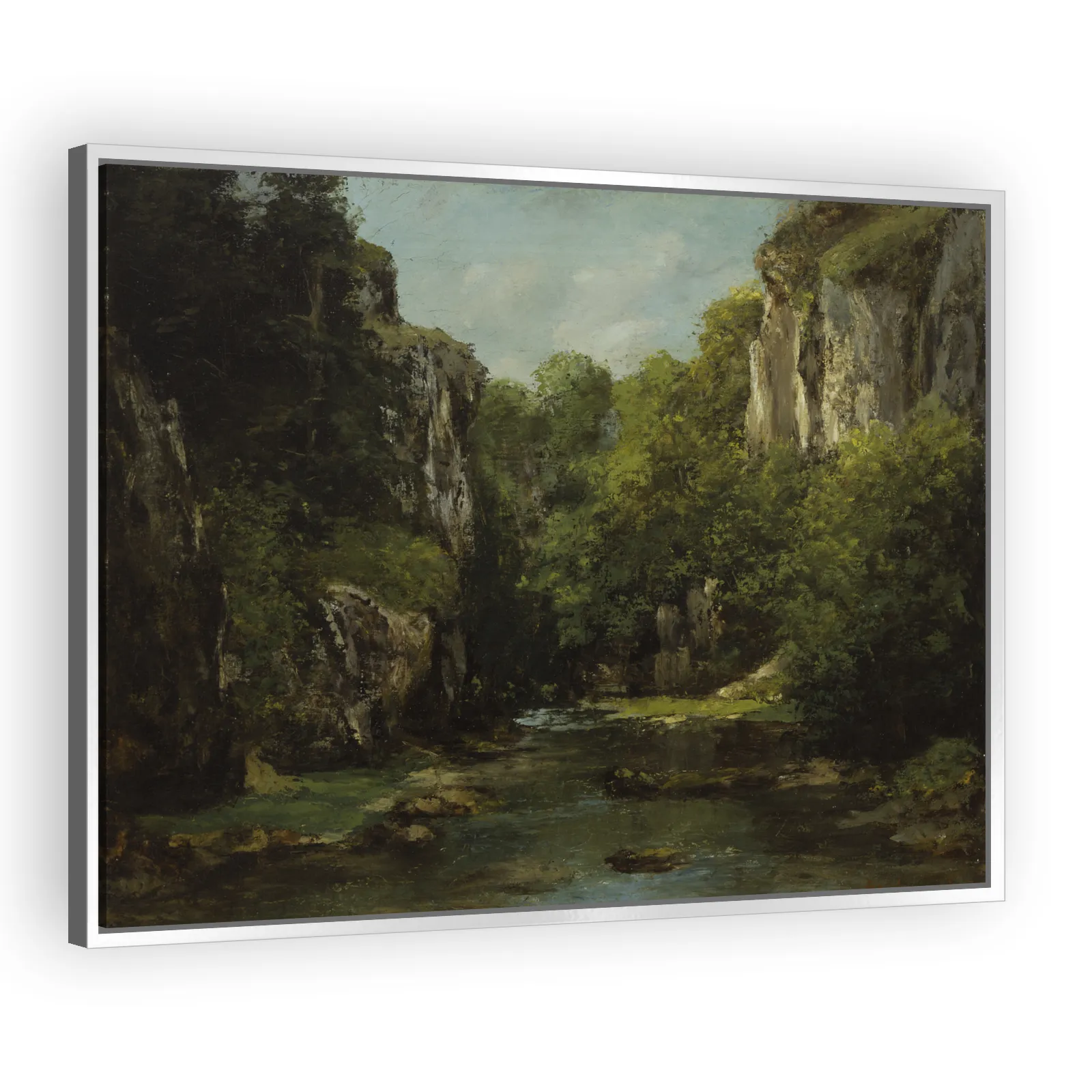 The Stream of the Black Well by Gustave Courbet - view 4 thumbnail
