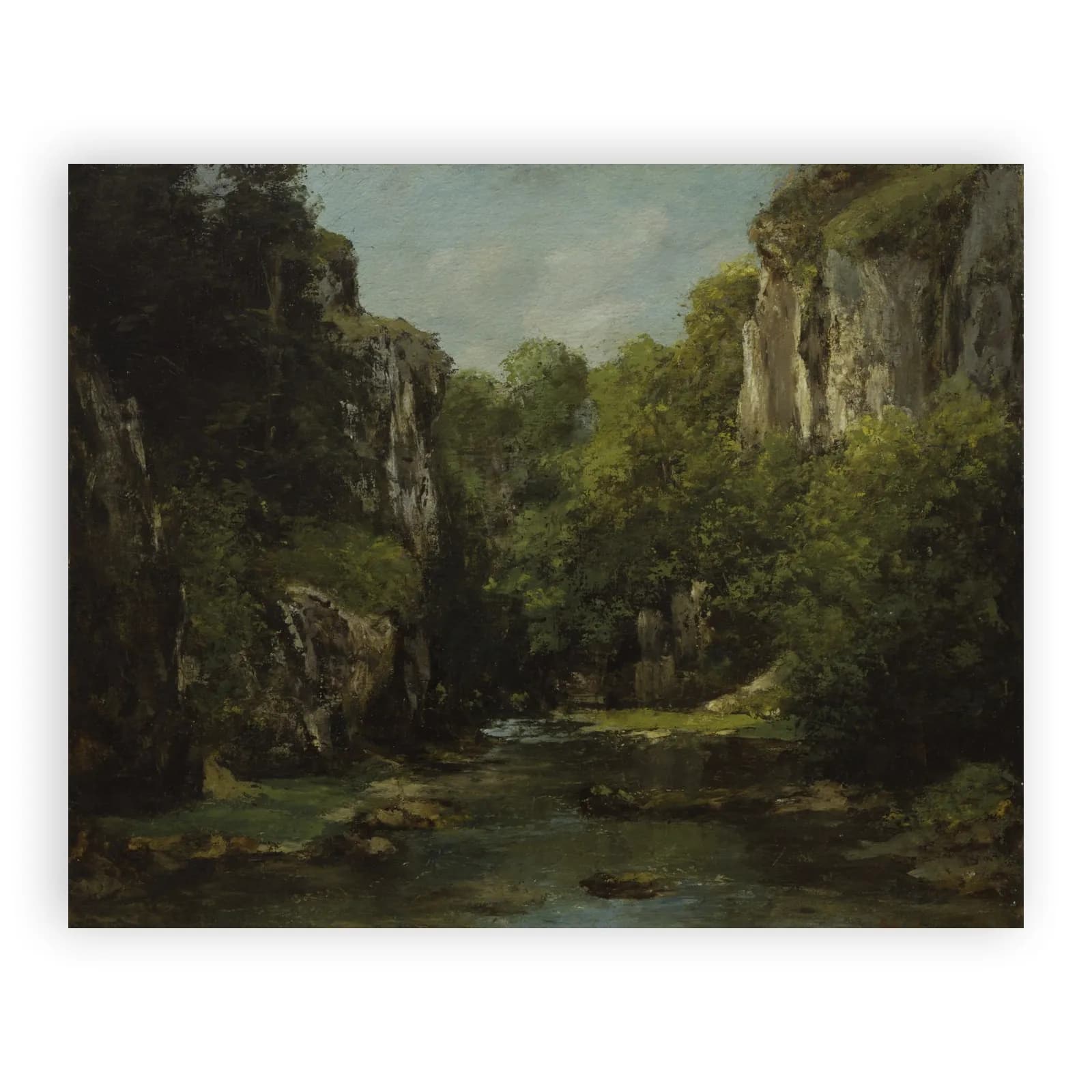 The Stream of the Black Well by Gustave Courbet - view 6 thumbnail