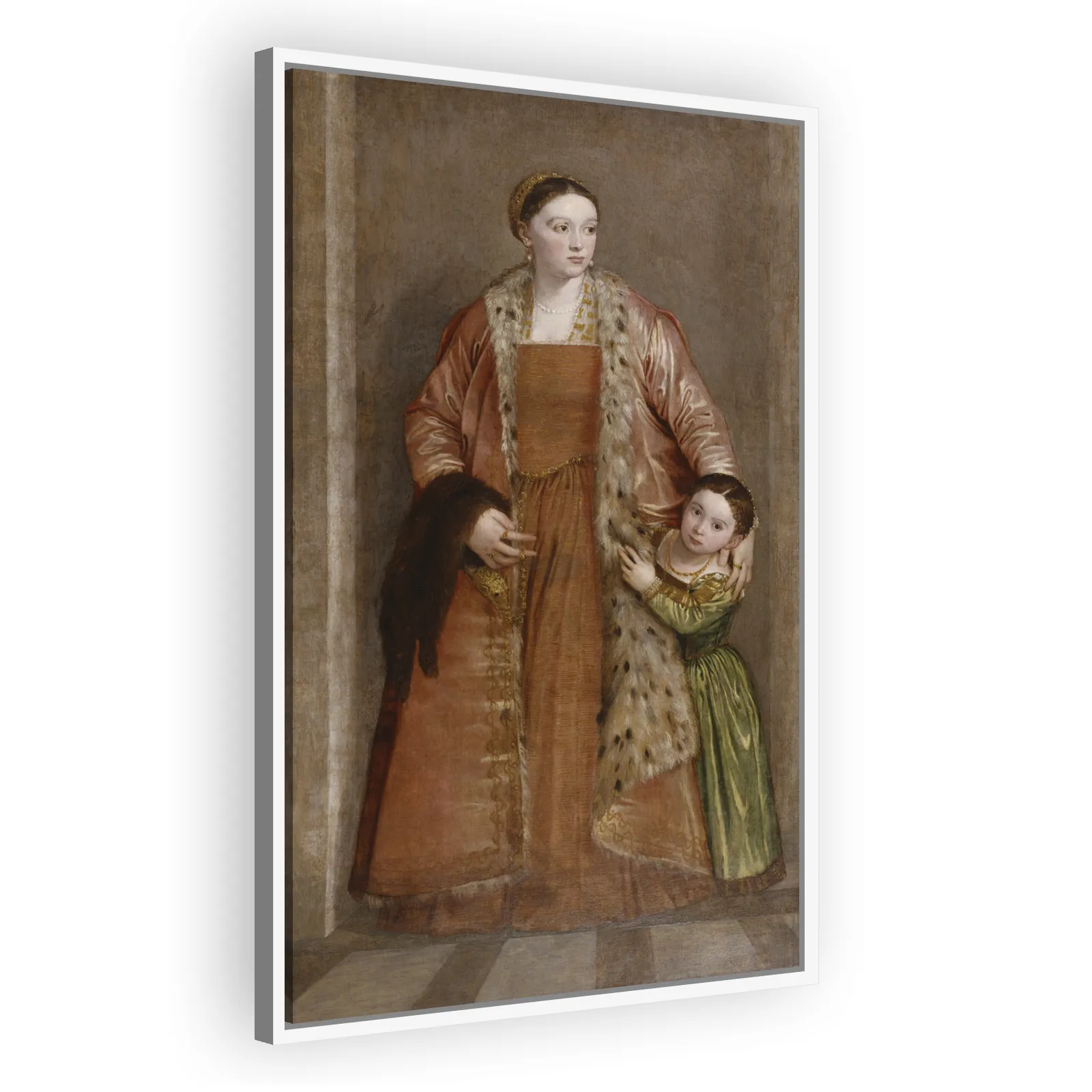 Portrait of Countess Livia da Porto Thiene and Her Daughter Deidamia by Paolo Veronese - view 5 thumbnail