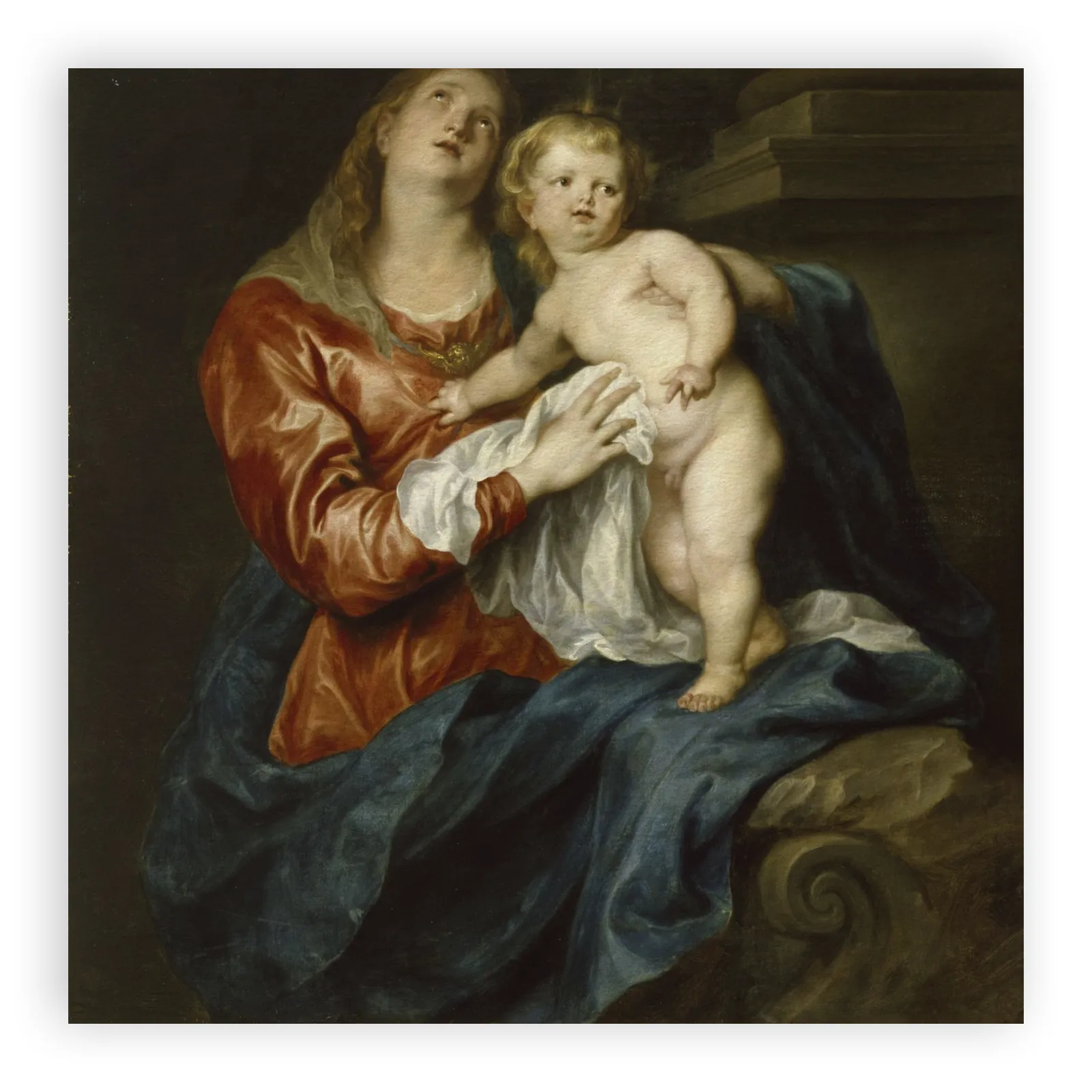 Virgin and Child by Anthony Van Dyck - view 6 thumbnail