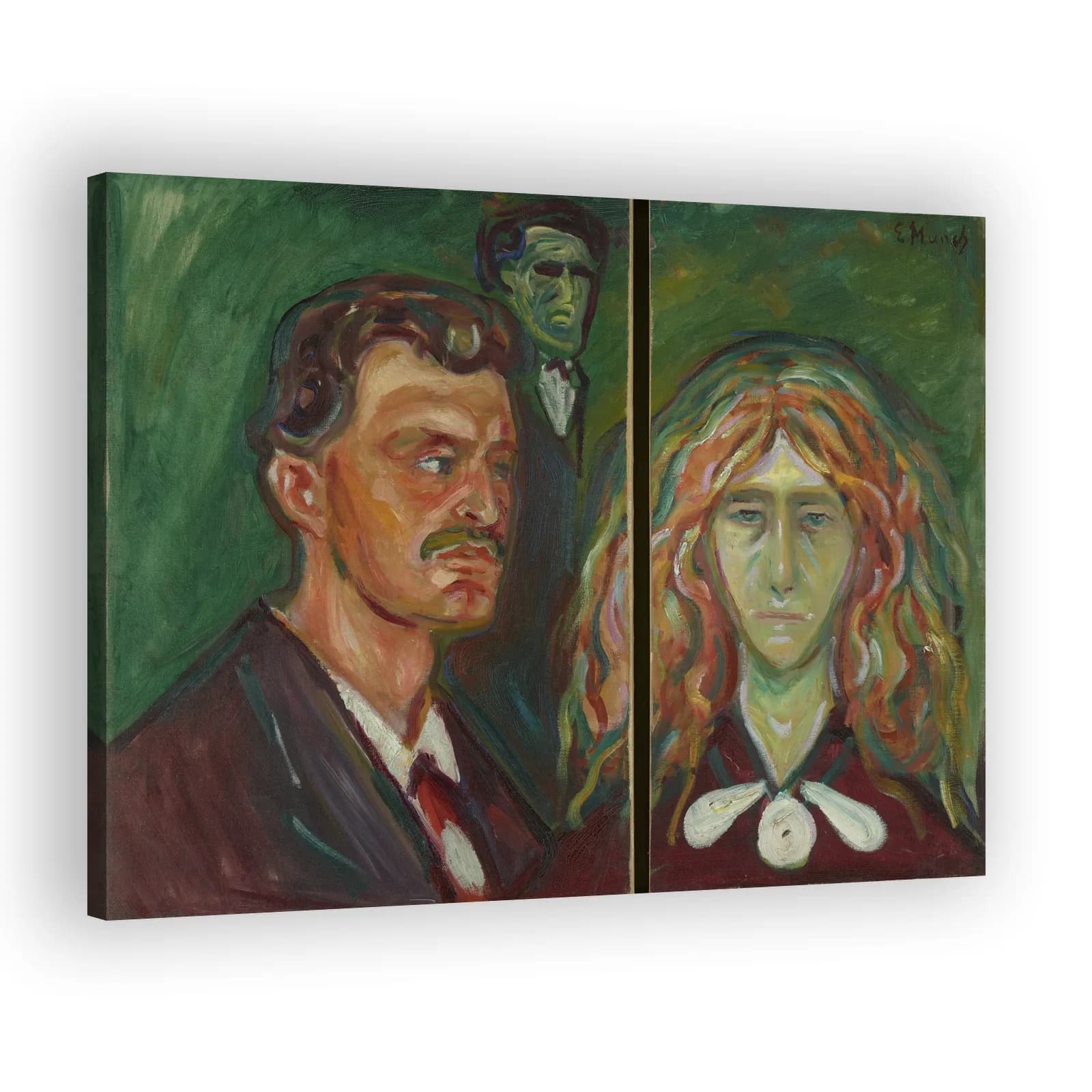 Caricature Portrait of Tulla Larsen by Edvard Munch - view 2 thumbnail