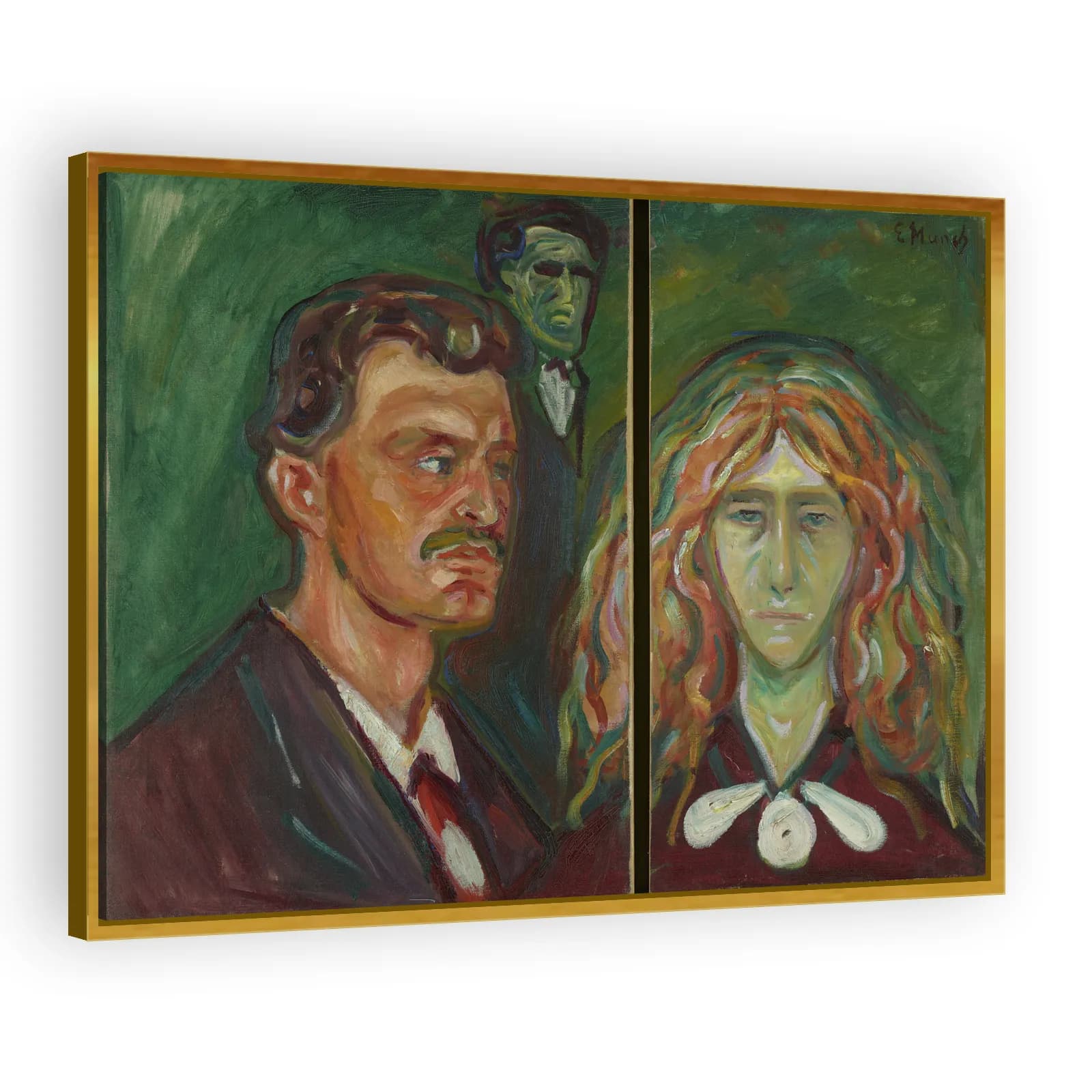 Caricature Portrait of Tulla Larsen by Edvard Munch - view 3 thumbnail