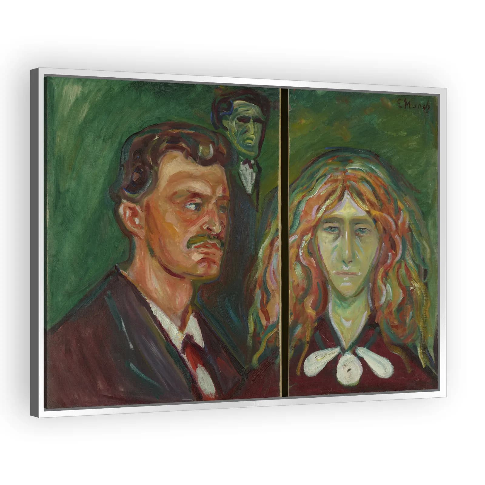 Caricature Portrait of Tulla Larsen by Edvard Munch - view 4 thumbnail