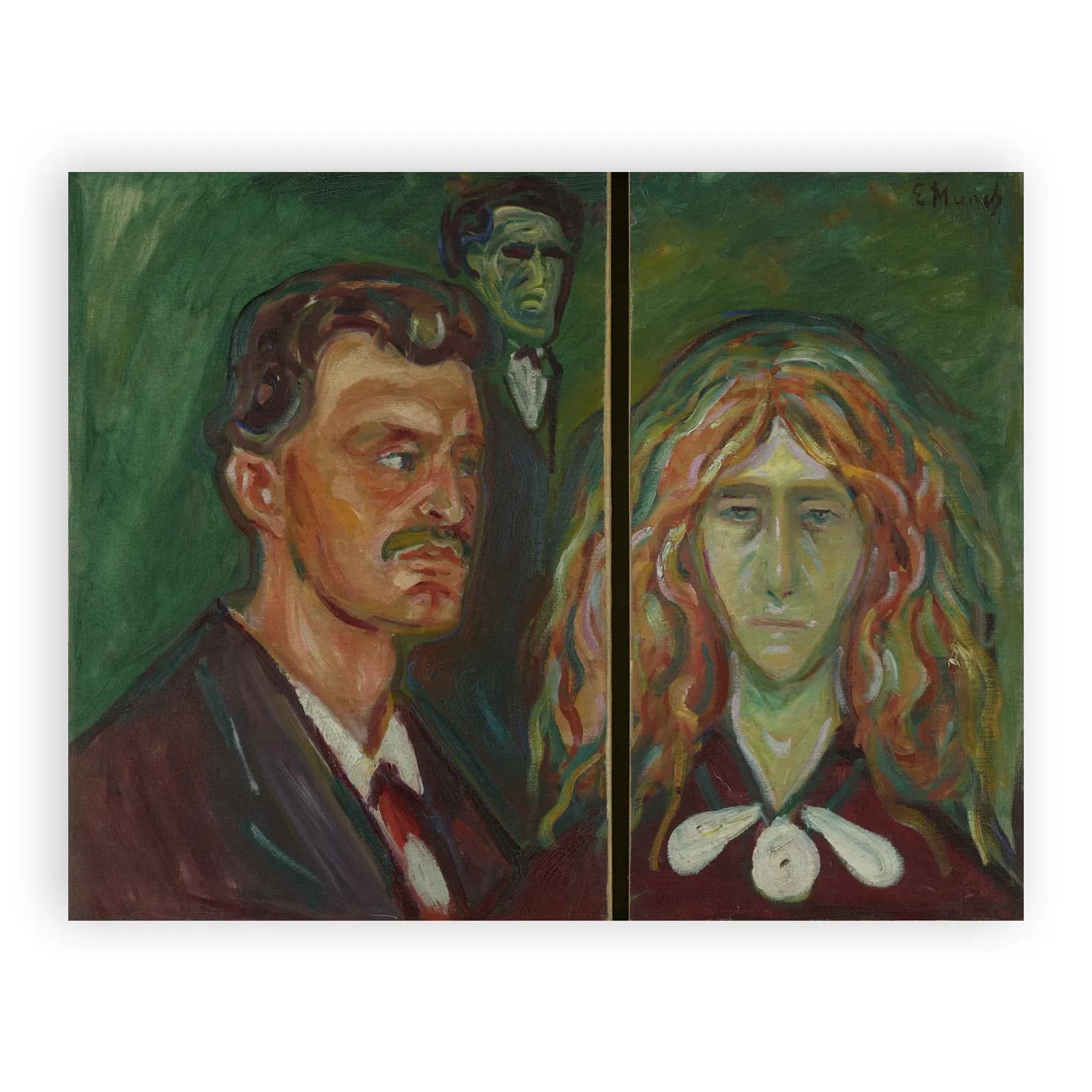 Caricature Portrait of Tulla Larsen by Edvard Munch - view 6 thumbnail