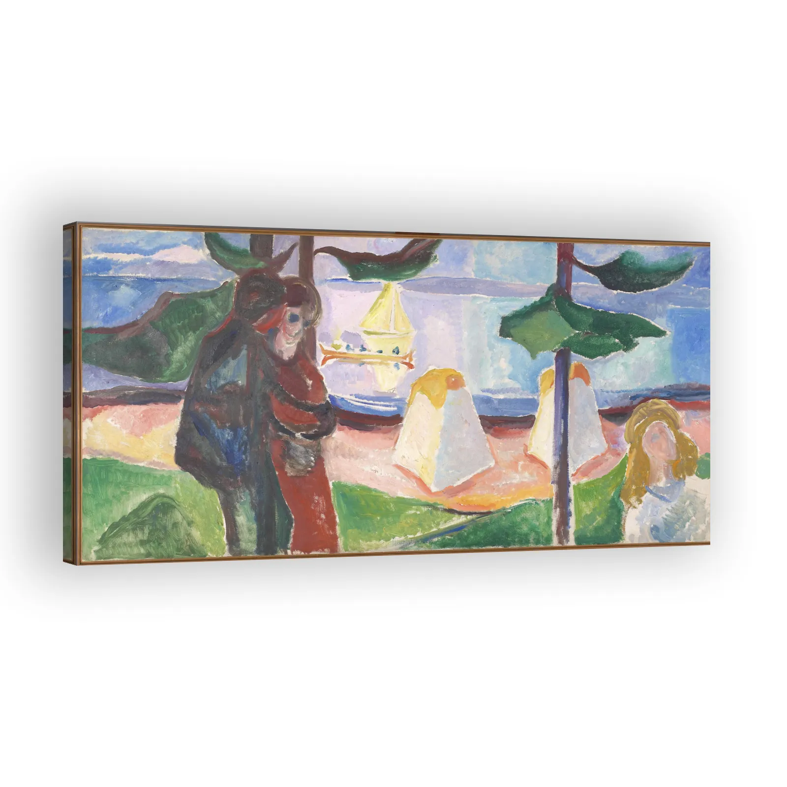Groups of People on the Beach by Edvard Munch - view 2 thumbnail
