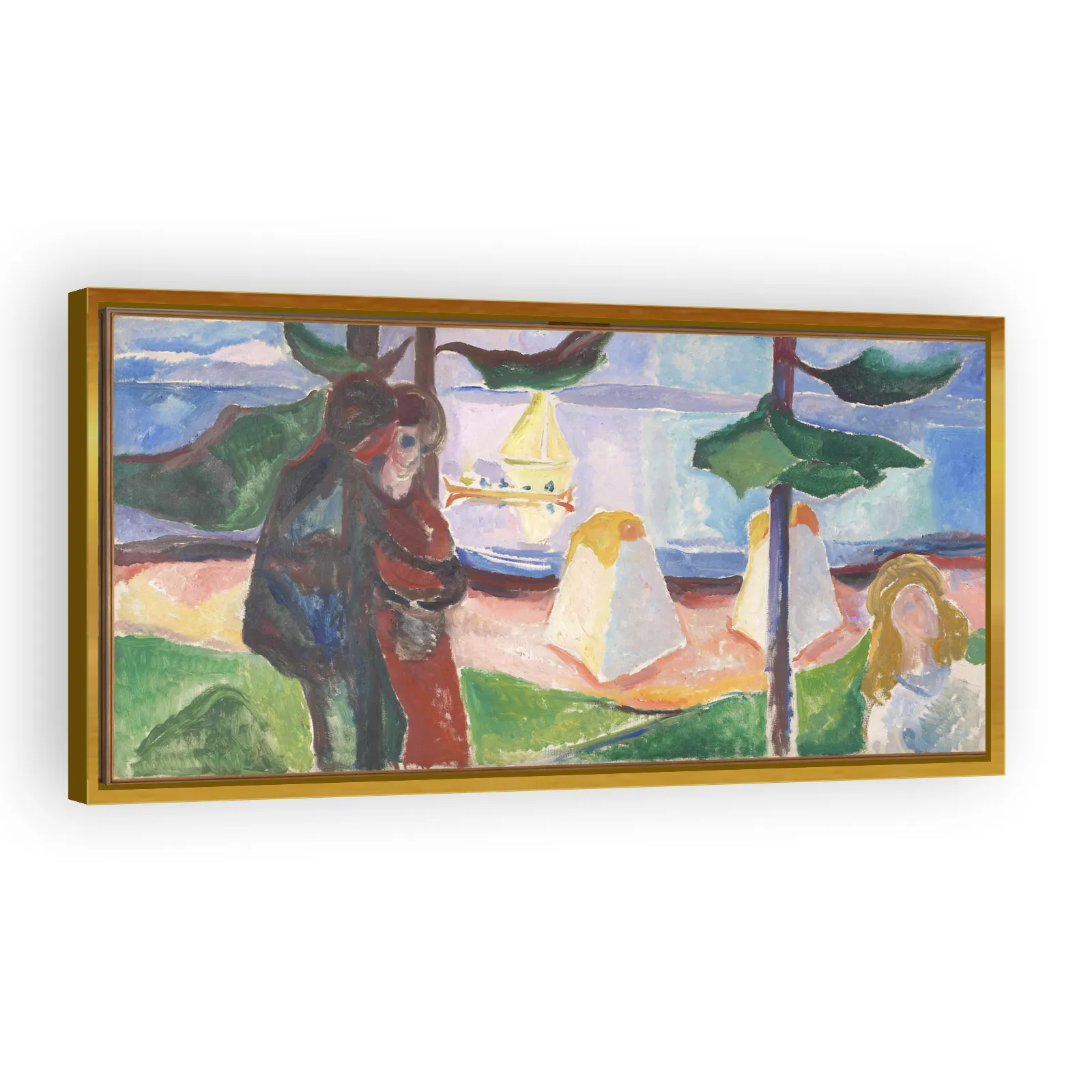 Groups of People on the Beach by Edvard Munch - view 3 thumbnail