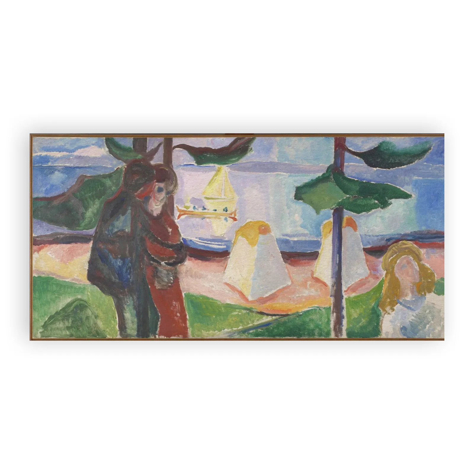 Groups of People on the Beach by Edvard Munch - view 6 thumbnail