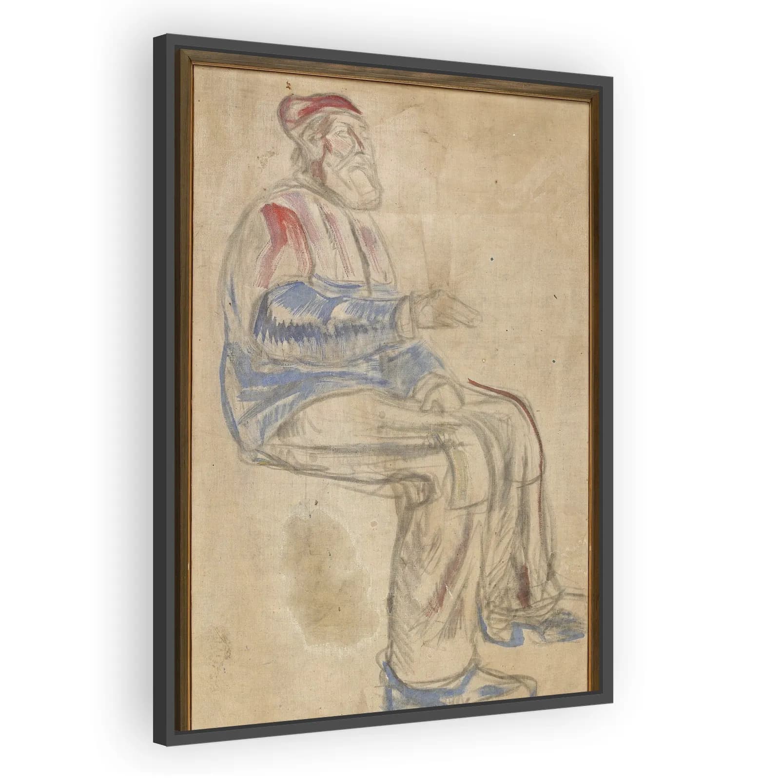 History: Study for the Old Man by Edvard Munch