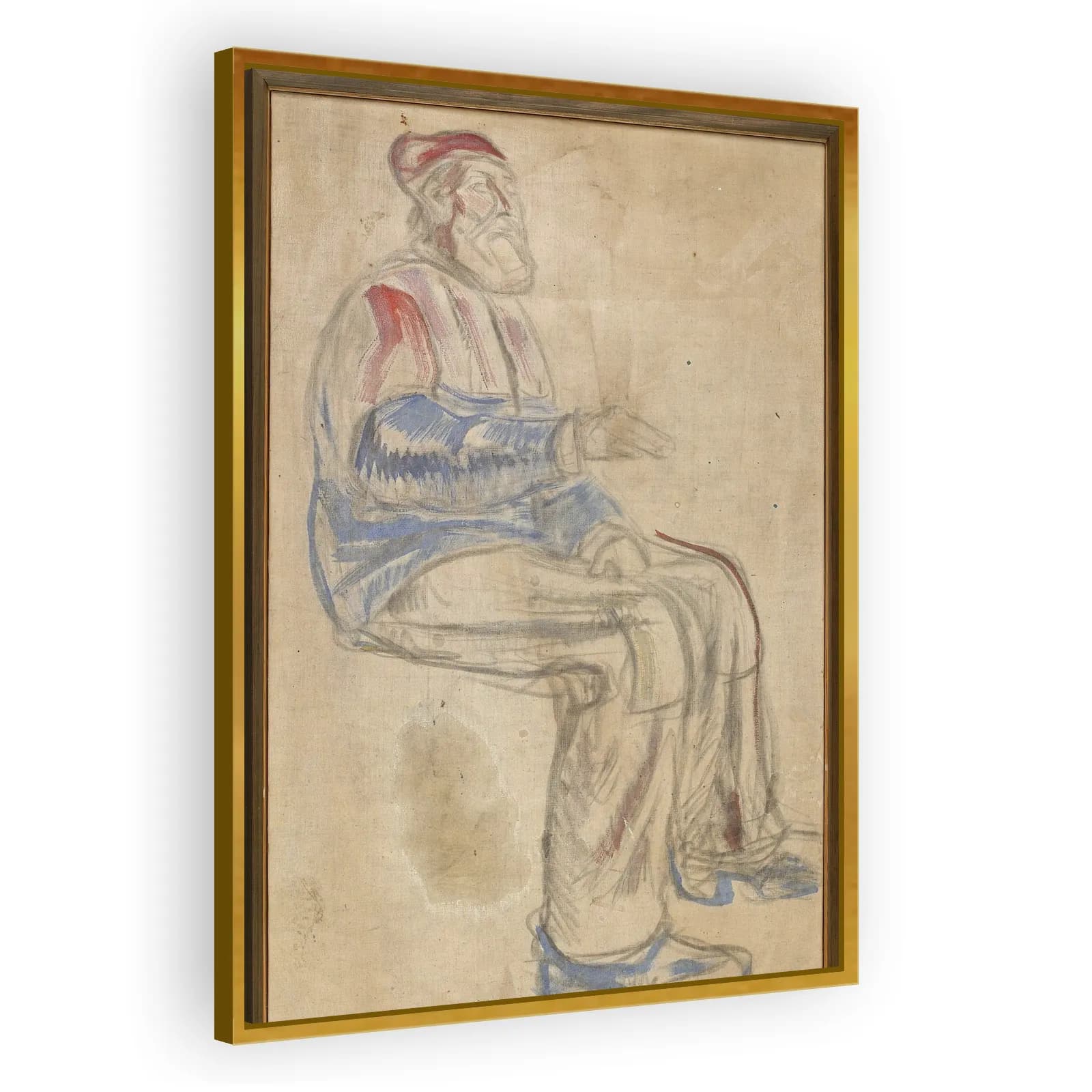 History: Study for the Old Man by Edvard Munch - view 3 thumbnail